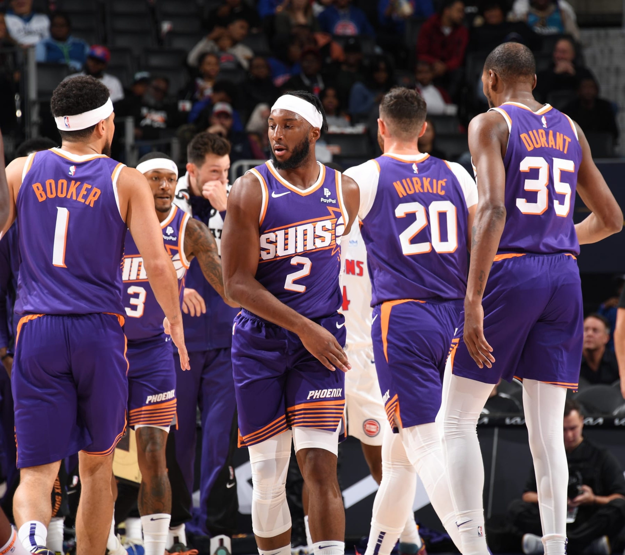 Devin Booker, Bradley Beal, Drew Eubanks, Josh Okogie, Jusuf NurkiÄ and Kevin Durant Devin Booker, Bradley Beal, Drew Eubanks, Josh Okogie, Jusuf NurkiÄ and Kevin Durant
