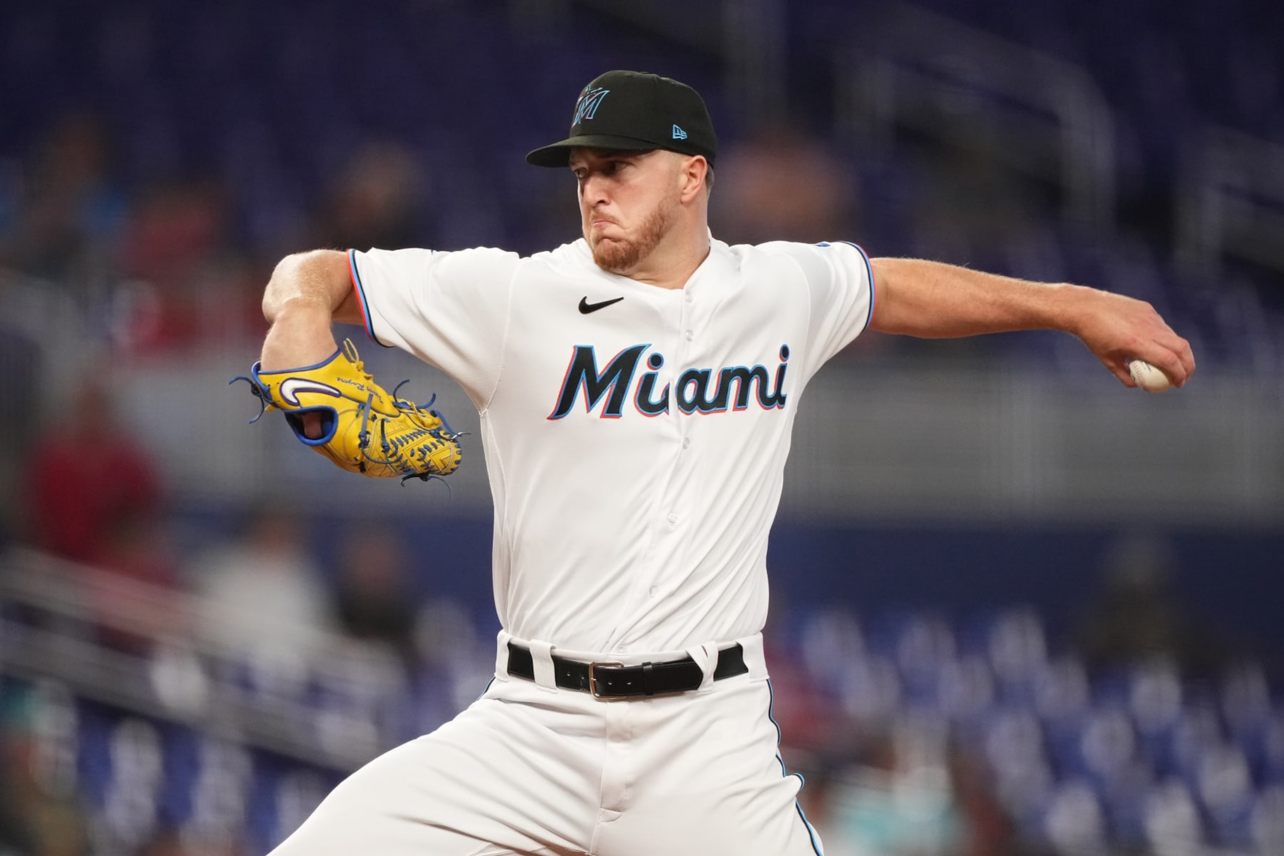MIAMI, FL - APRIL 19: Trevor Rogers #28 of the Miami Marlins delivers a pitch in the game against the San Francisco Giants at loanDepot park on April 19, 2023 in Miami, Florida. (Photo by Jasen Vinlove/Miami Marlins/Contributor) MIAMI, FL - APRIL 19: Trevor Rogers #28 of the Miami Marlins delivers a pitch in the game against the San Francisco Giants at loanDepot park on April 19, 2023 in Miami, Florida. (Photo by Jasen Vinlove/Miami Marlins/Contributor)