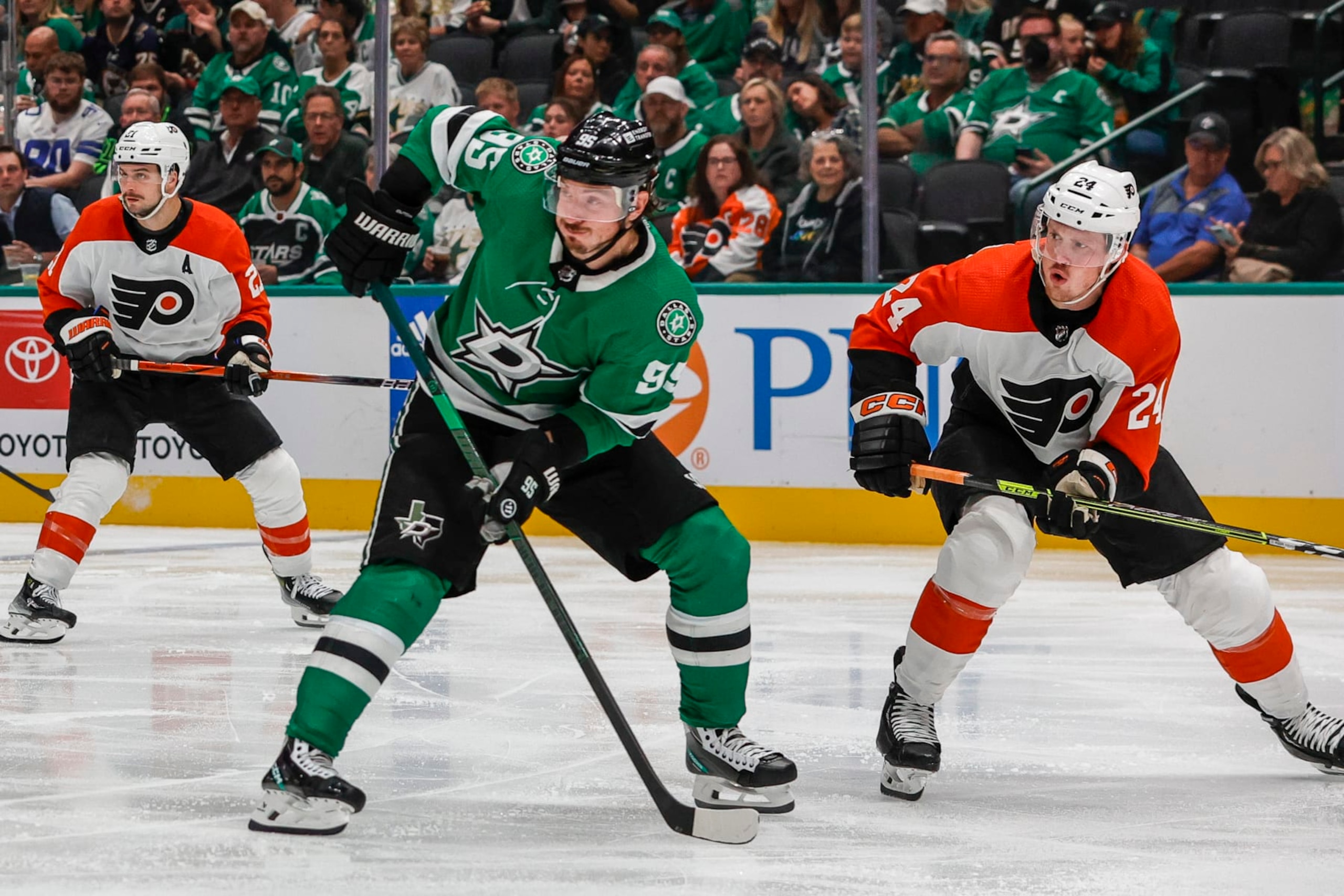 Dallas Stars forward Matt Duchene in action against the Philadelphia Flyers. 