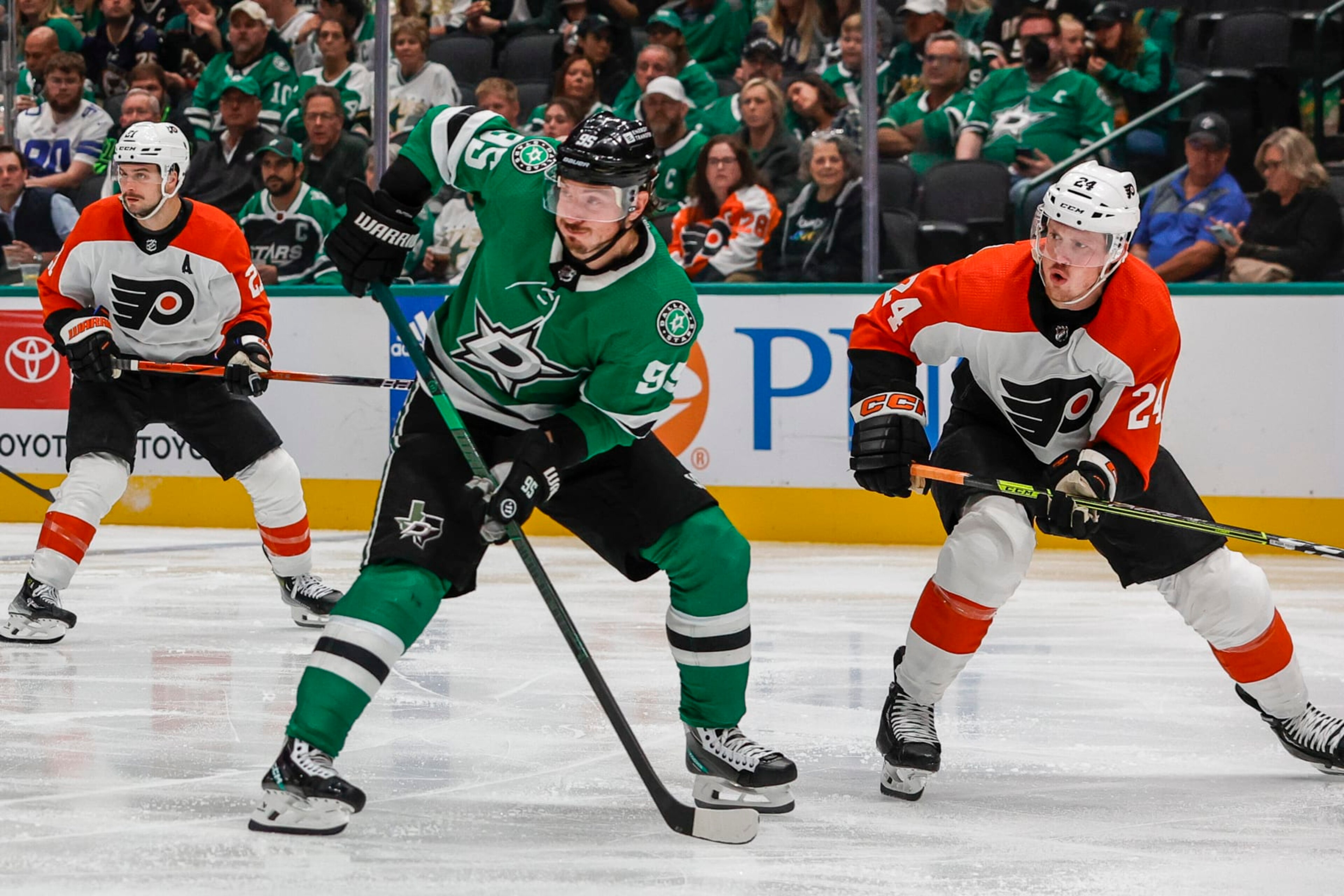 Dallas Stars forward Matt Duchene in action against the Philadelphia Flyers. 