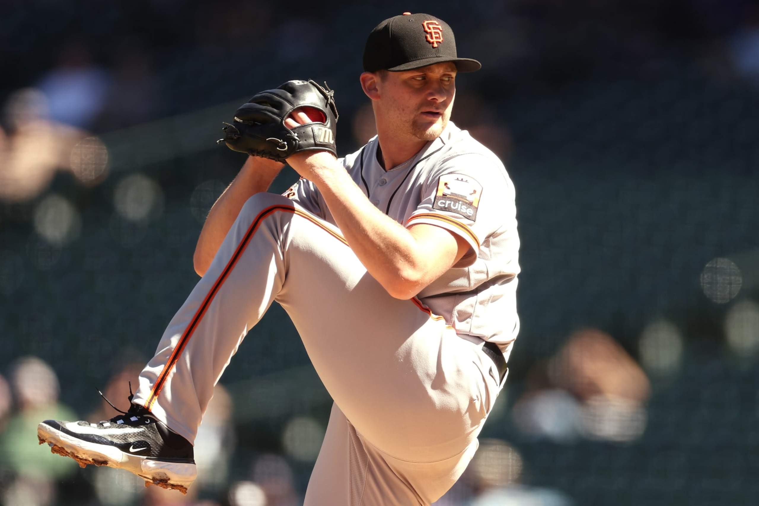 DENVER, COLORADO - SEPTEMBER 16: Starting pitcher Keaton Winn #67 of the San Francisco Giants throws against the Colorado Rockies in the second inning of Game One of a doubleheader at Coors Field on September 16, 2023 in Denver, Colorado. (Photo by Matthew Stockman/Getty Images) DENVER, COLORADO - SEPTEMBER 16: Starting pitcher Keaton Winn #67 of the San Francisco Giants throws against the Colorado Rockies in the second inning of Game One of a doubleheader at Coors Field on September 16, 2023 in Denver, Colorado. (Photo by Matthew Stockman/Getty Images)