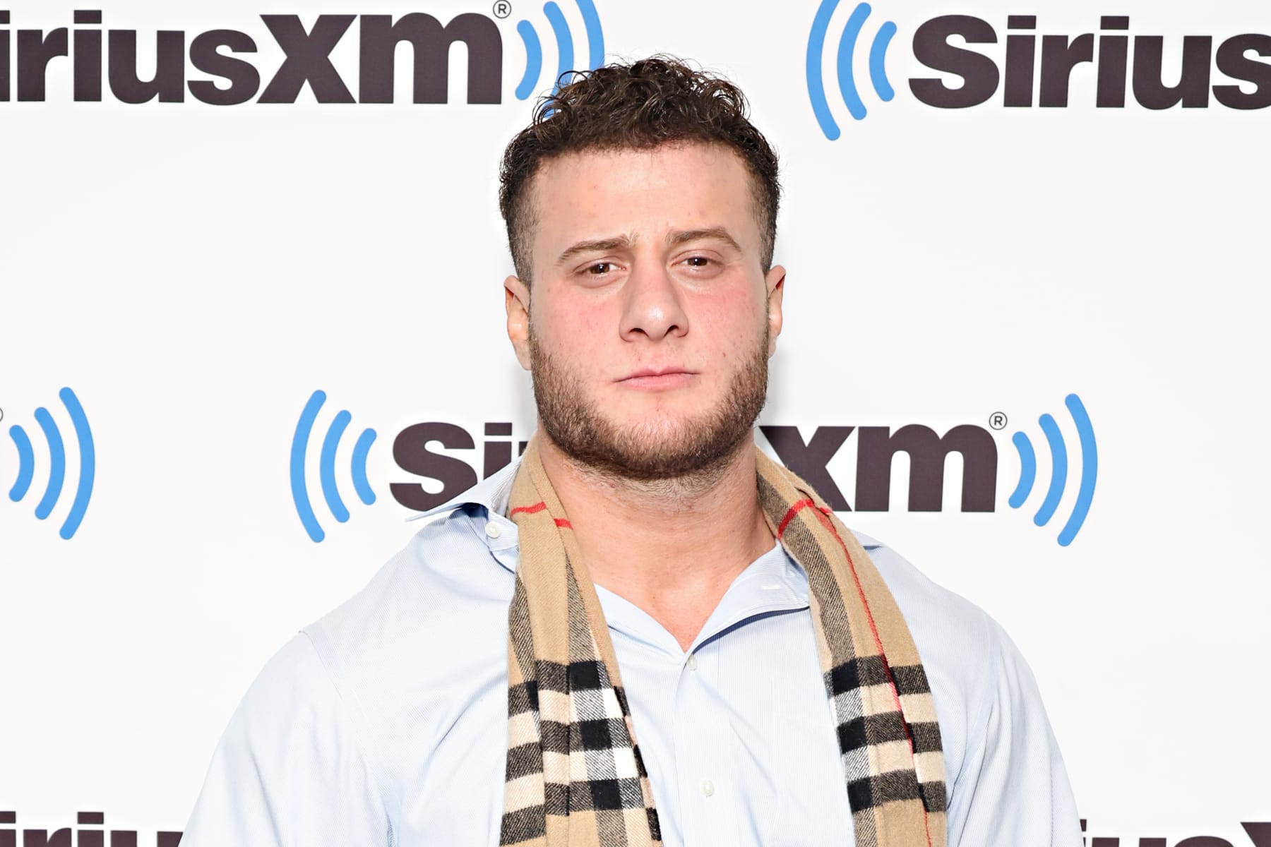NEW YORK, NEW YORK - AUGUST 21: Wrestler Maxwell Jacob Friedman visits the SiriusXM Studios on August 21, 2023 in New York City. (Photo by Cindy Ord/Getty Images)
