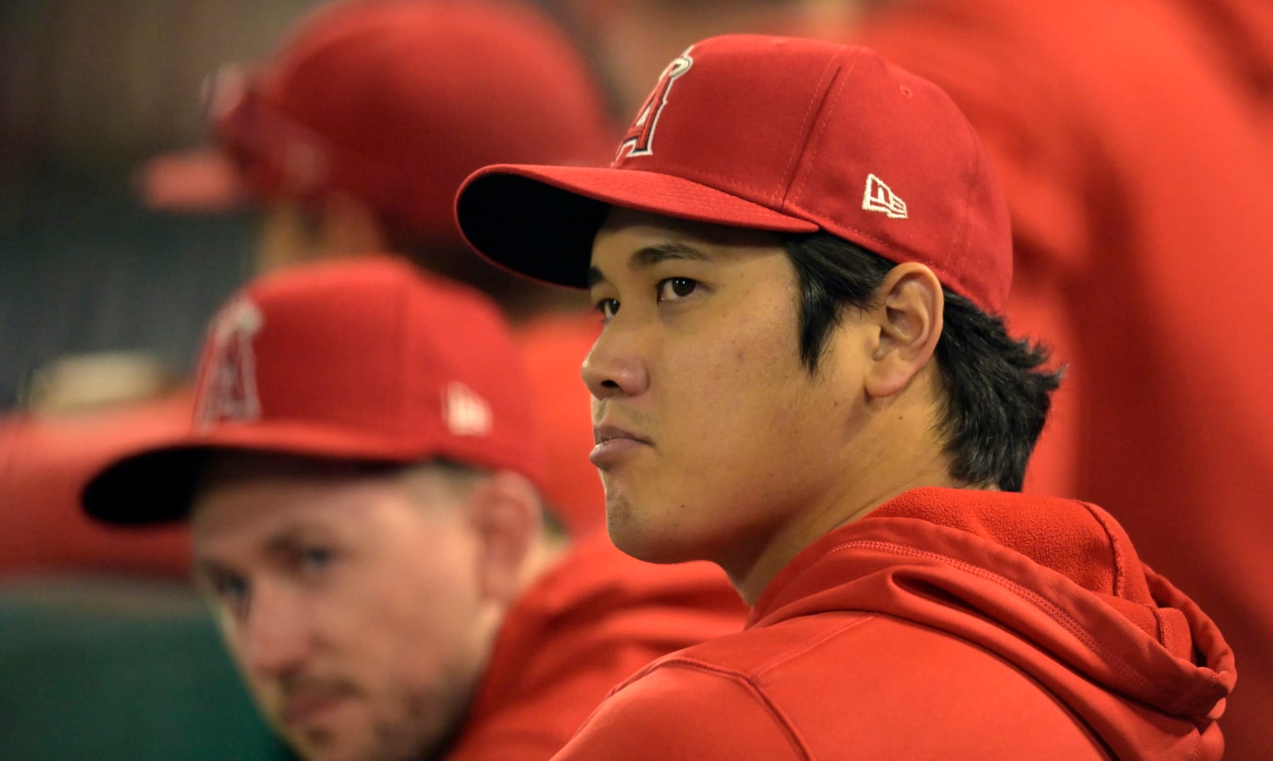ANAHEIM, CALIFORNIA - SEPTEMBER 16: Shohei Ohtani of the Los Angeles Angels during a game against the Detroit Tigers at Angel Stadium of Anaheim on September 16, 2023 in Anaheim, California. (Photo by John McCoy/Getty Images)