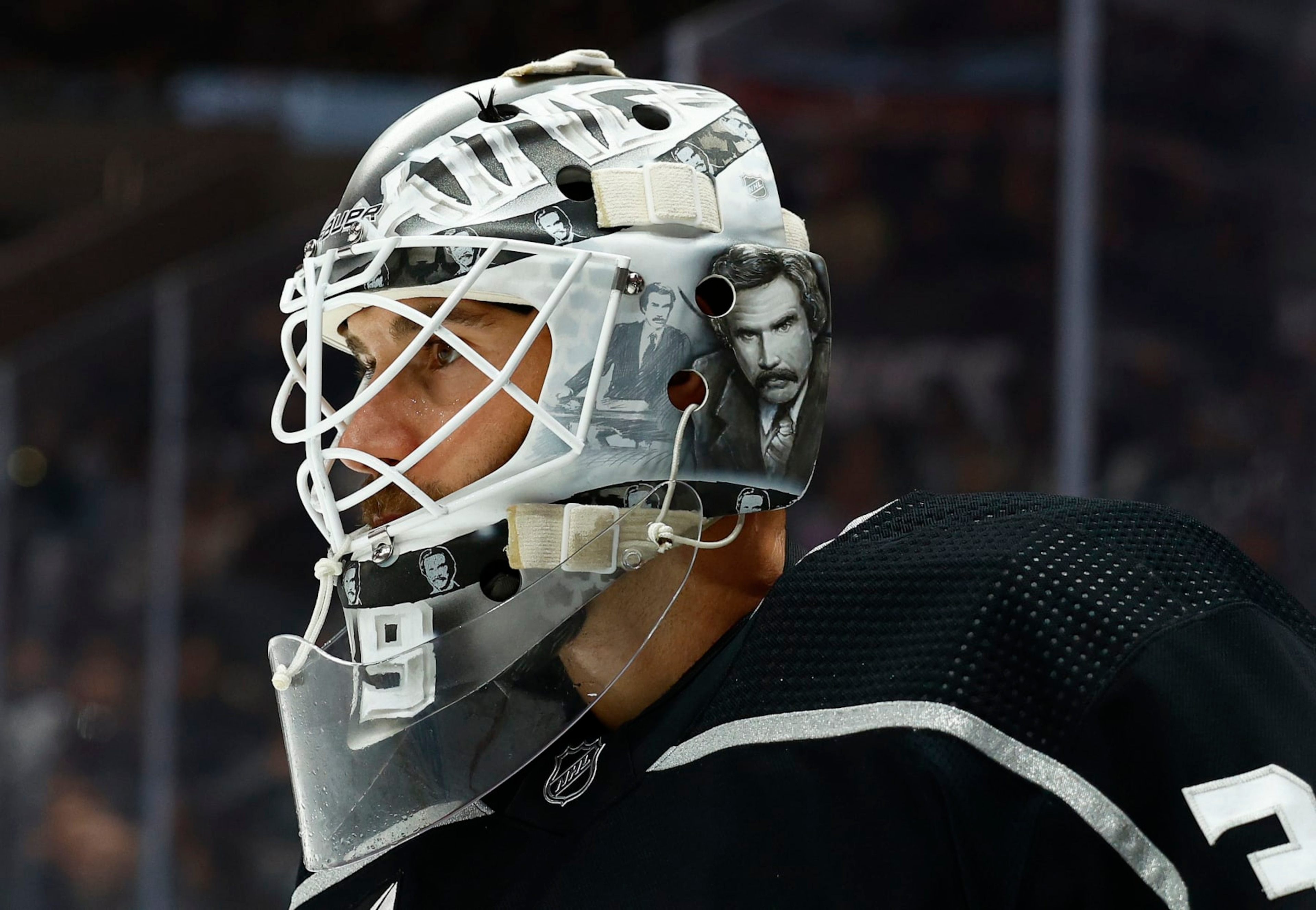 LOS ANGELES, CALIFORNIA - OCTOBER 28: Cam Talbot #39 of the Los Angeles Kings in goal against the Vegas Golden Knights in the first period at Crypto.com Arena on October 28, 2023 in Los Angeles, California. (Photo by Ronald Martinez/Getty Images) LOS ANGELES, CALIFORNIA - OCTOBER 28: Cam Talbot #39 of the Los Angeles Kings in goal against the Vegas Golden Knights in the first period at Crypto.com Arena on October 28, 2023 in Los Angeles, California. (Photo by Ronald Martinez/Getty Images)