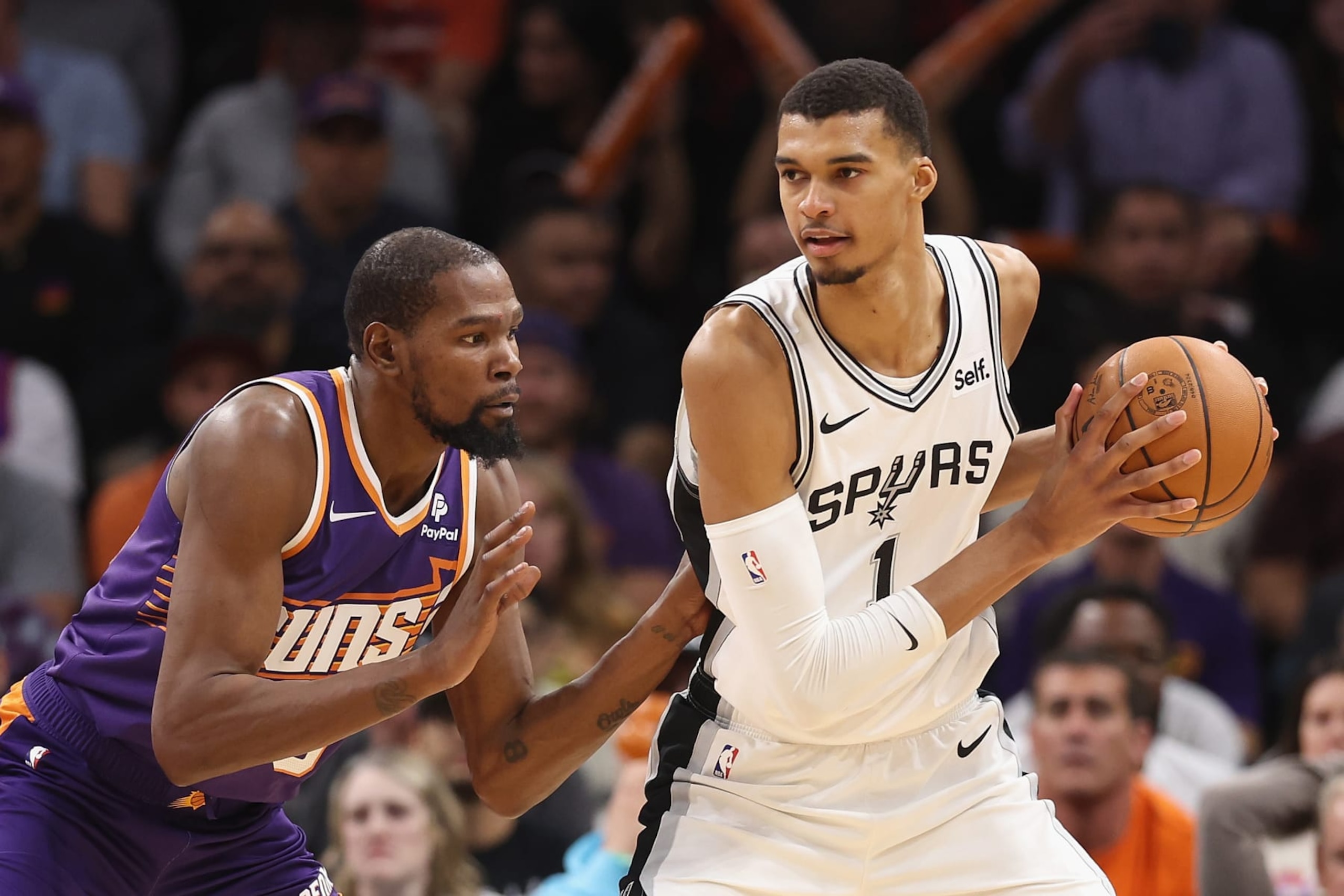 Kevin Durant and Victor Wembanyama