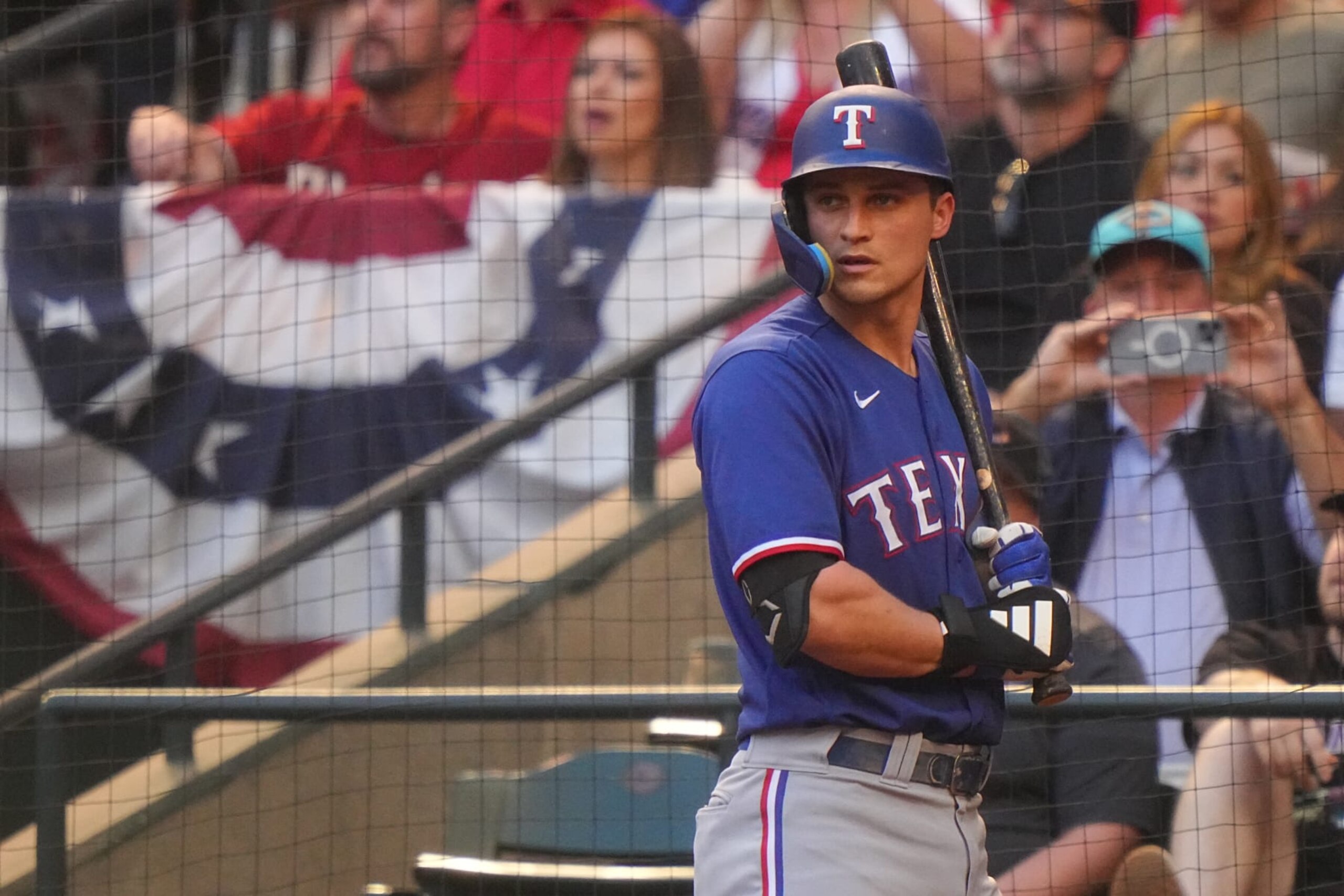 Baseball: World Series: Texas Rangers Corey Seager (5) in action, batting vs Arizona Diamondbacks at Chase Field. Game 5. 
Phoenix, AZ 11/1/2023
CREDIT: Erick W. Rasco (Photo by Erick W. Rasco/Sports Illustrated via Getty Images) 
(Set Number: X164452 TK1)