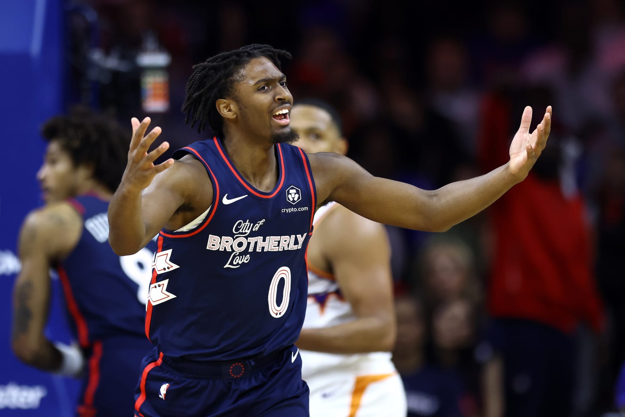 Sixers guard Tyrese Maxey