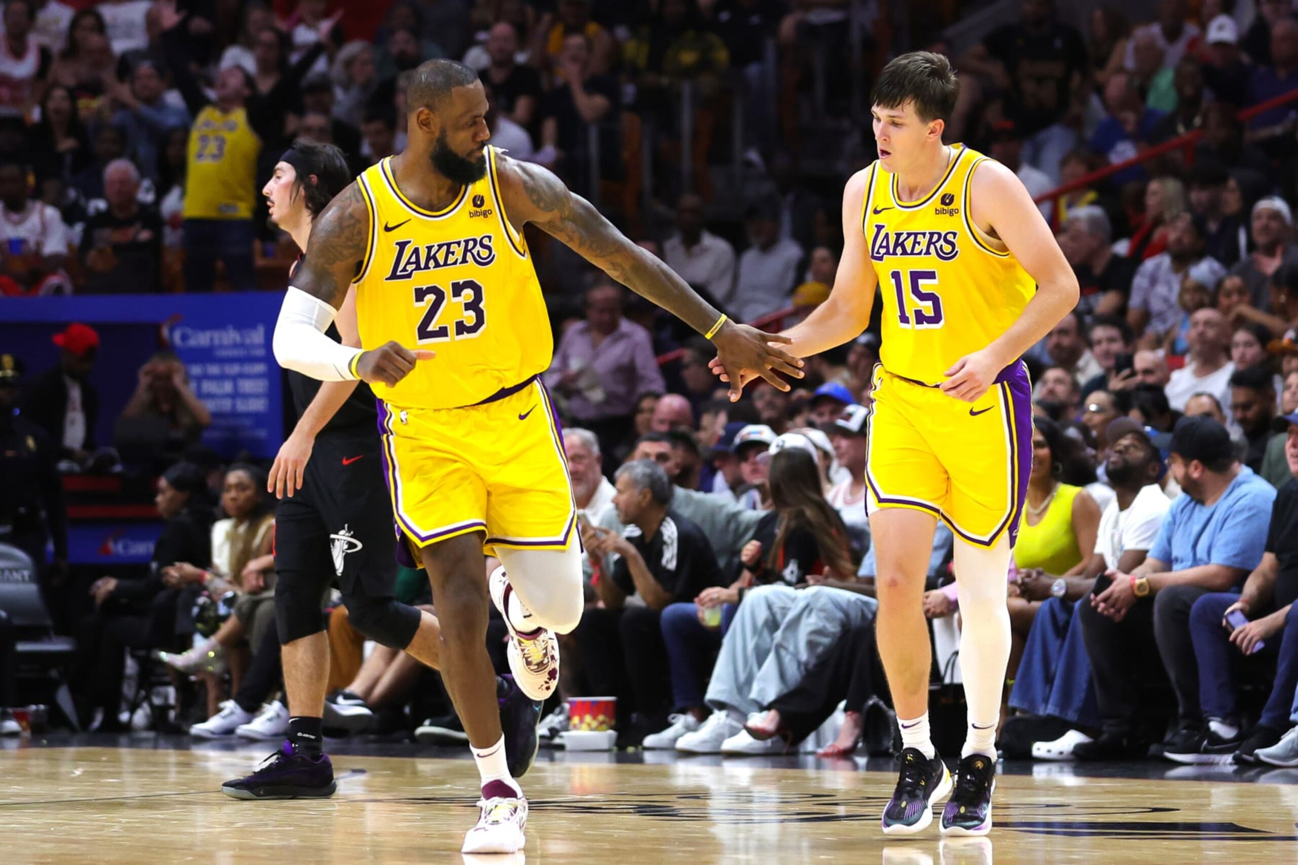 LeBron James and Austin Reaves