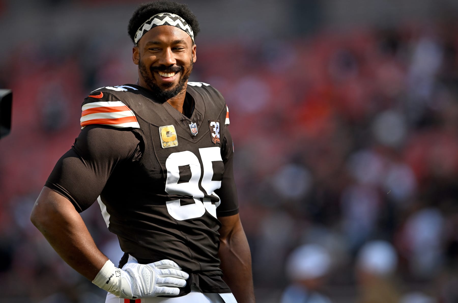 Browns edge-rusher Myles Garrett