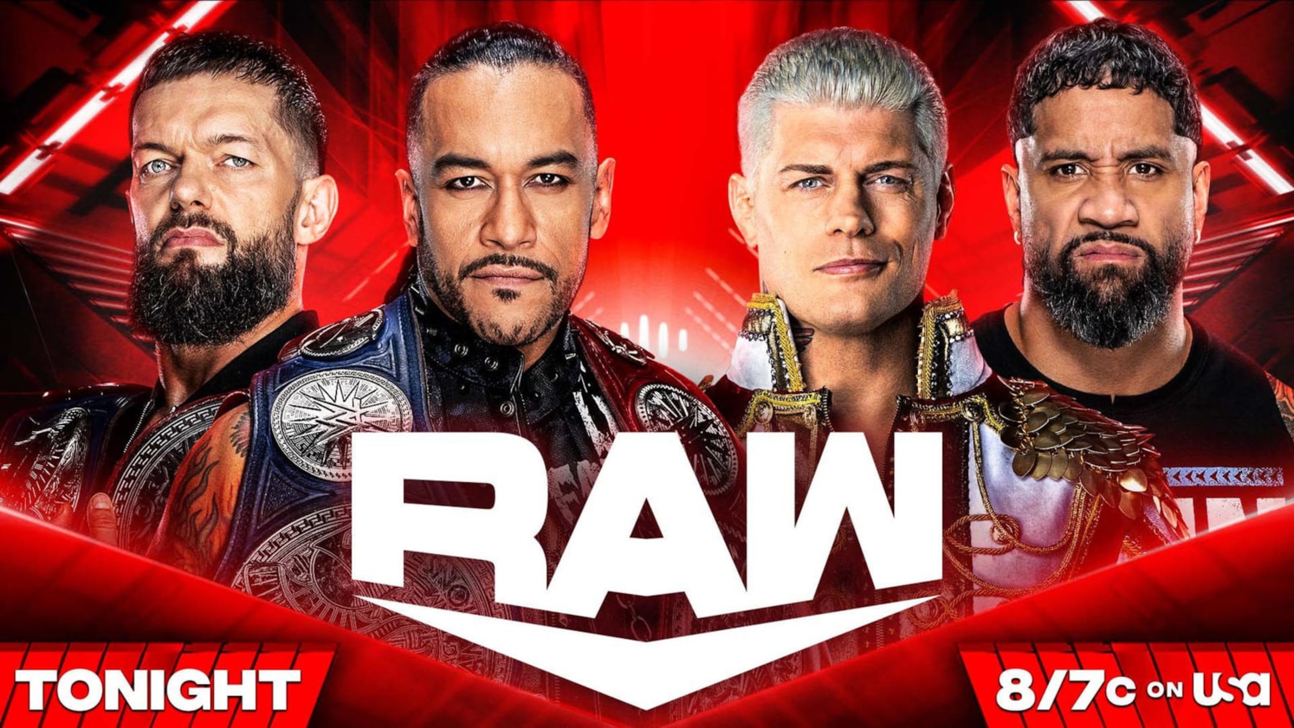 Finn Bálor, Damian Priest, Cody Rhodes and Jey Uso.