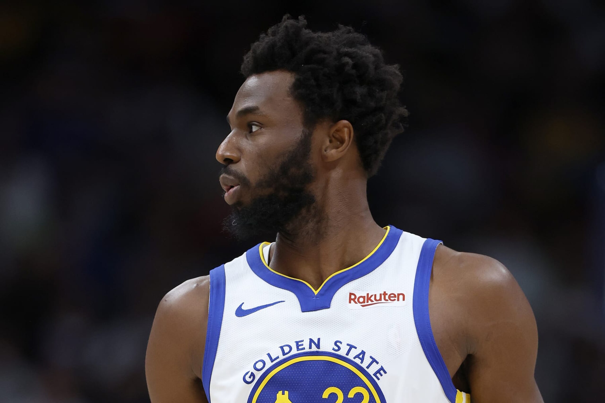 DENVER, COLORADO - NOVEMBER 08: Andrew Wiggins #22 of the Golden State Warriors plays the Denver Nuggets in the first quarter at Ball Arena on November 08, 2023 in Denver, Colorado. NOTE TO USER: User expressly acknowledges and agrees that, by downloading and or using this photograph, User is consenting to the terms and conditions of the Getty Images License Agreement. (Photo by Matthew Stockman/Getty Images) DENVER, COLORADO - NOVEMBER 08: Andrew Wiggins #22 of the Golden State Warriors plays the Denver Nuggets in the first quarter at Ball Arena on November 08, 2023 in Denver, Colorado. NOTE TO USER: User expressly acknowledges and agrees that, by downloading and or using this photograph, User is consenting to the terms and conditions of the Getty Images License Agreement. (Photo by Matthew Stockman/Getty Images)