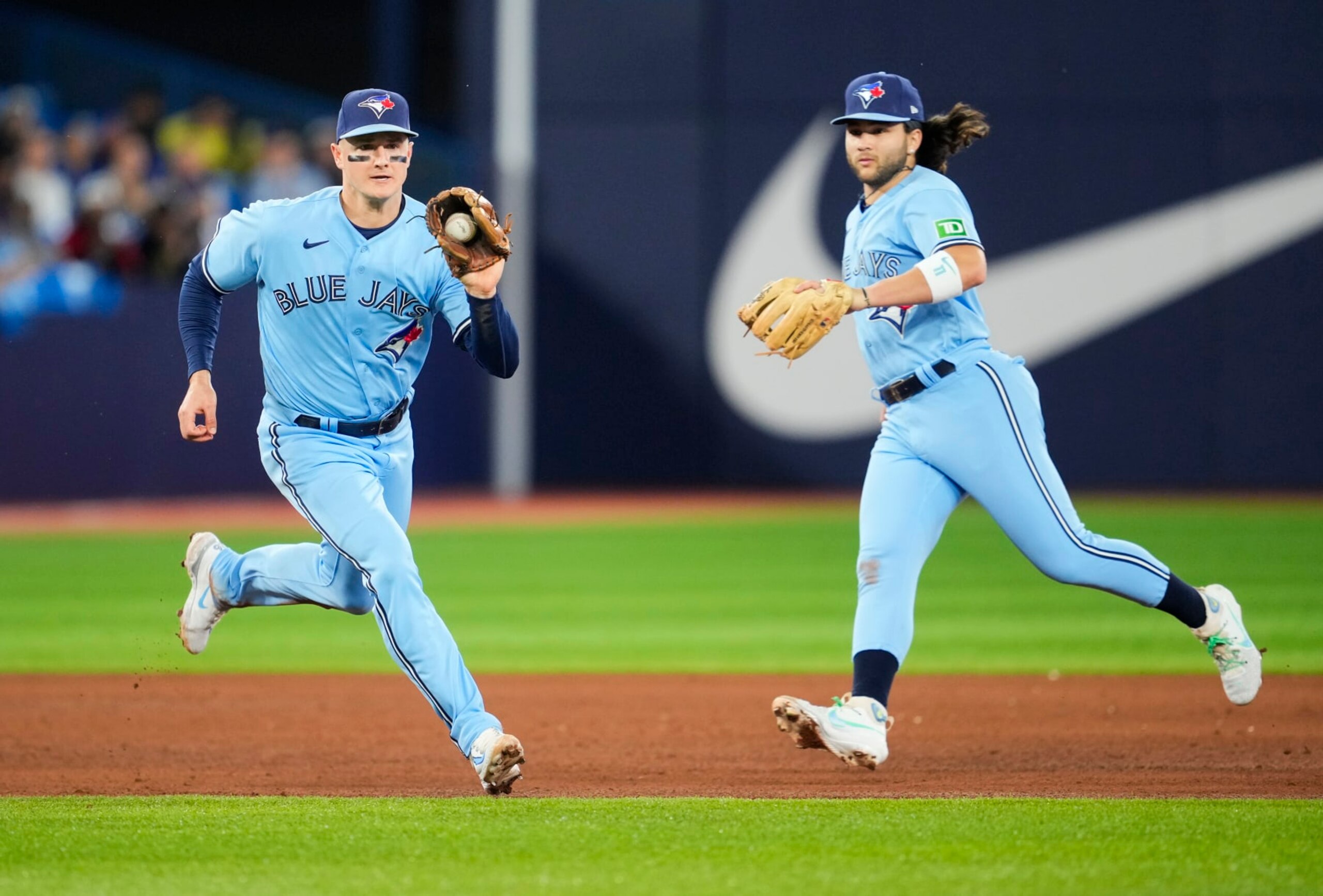 Matt Chapman (L) and Bo Bichette (R) Matt Chapman (L) and Bo Bichette (R)