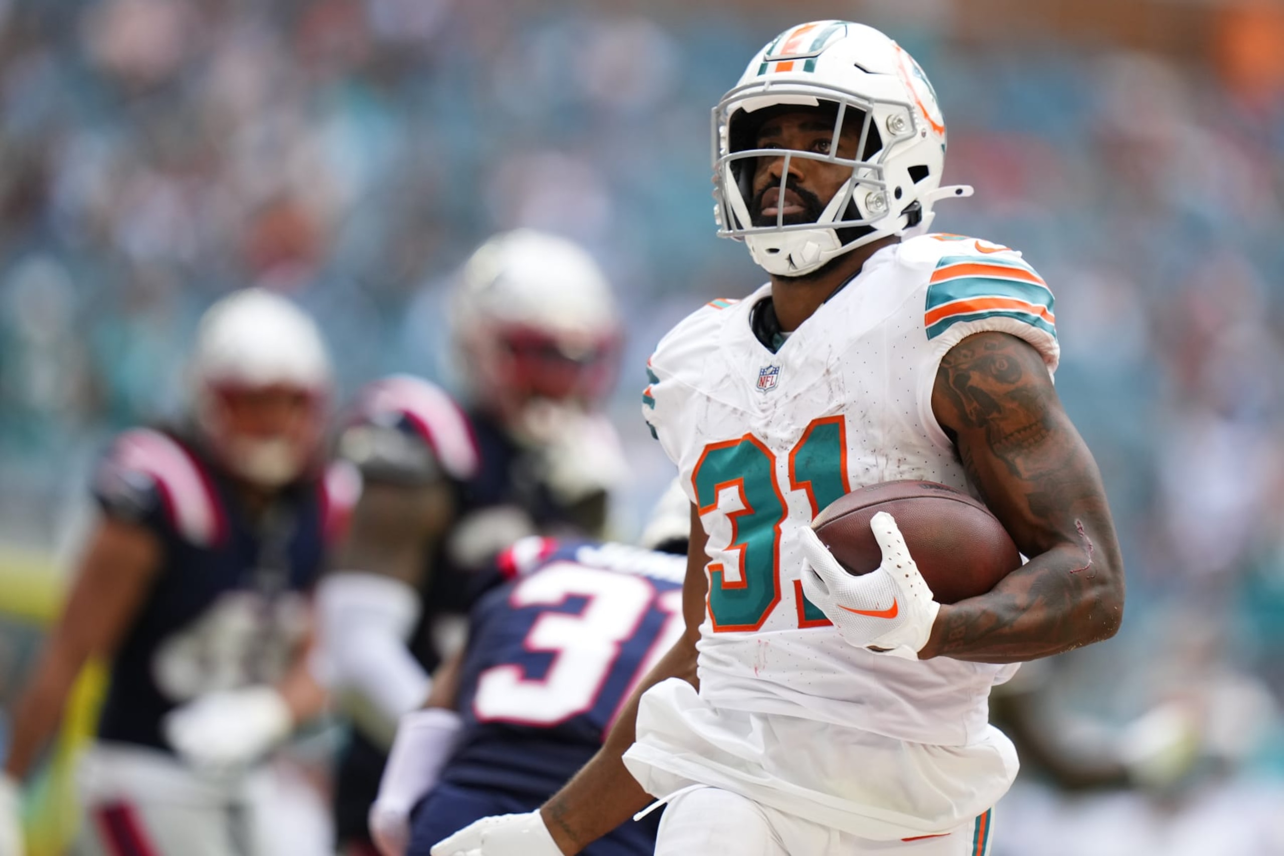 Dolphins RB Raheem Mostert Dolphins RB Raheem Mostert