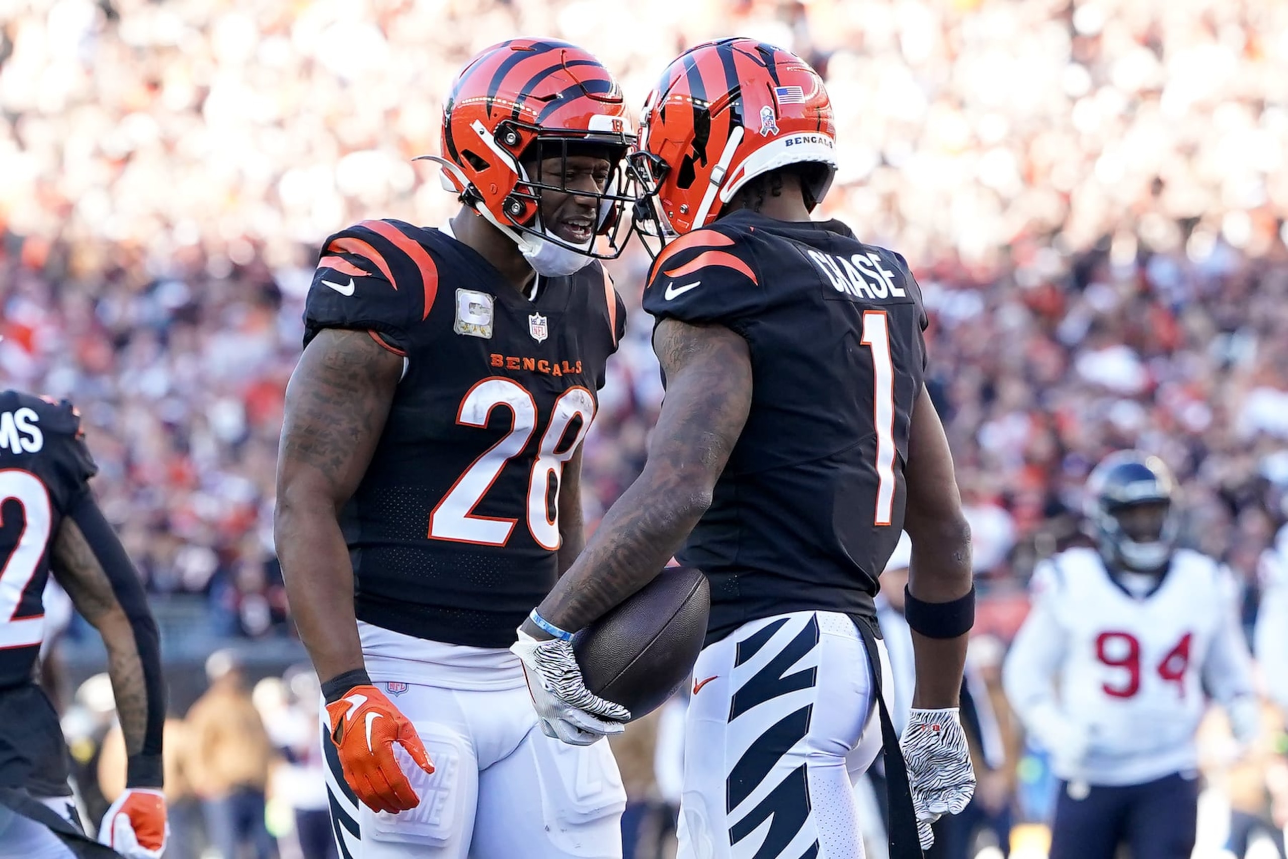 Bengals RB Joe Mixon and WR Ja'Marr Chase