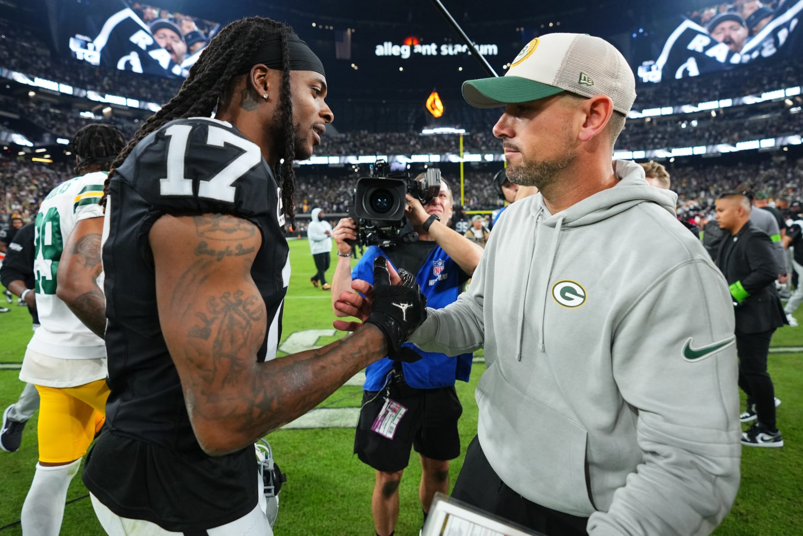 Davante Adams and Matt LaFleur Davante Adams and Matt LaFleur