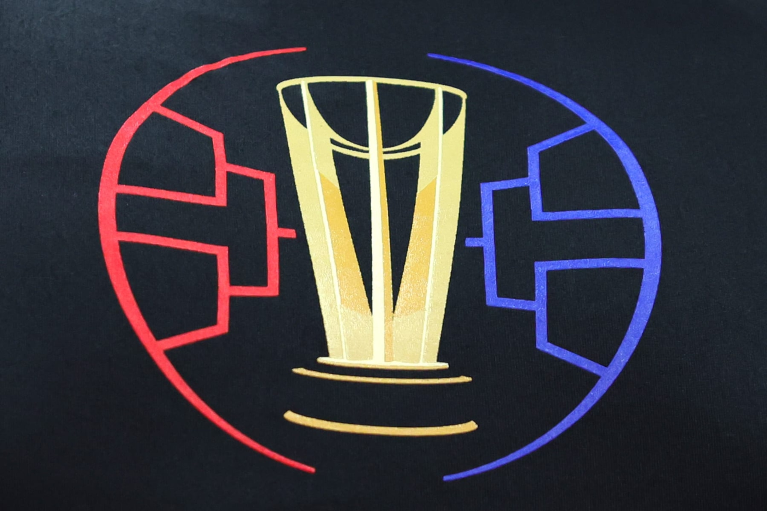 MIAMI, FLORIDA - NOVEMBER 03: A detailed view of the NBA In-Season Tournament logo during a game between the Washington Wizards and Miami Heat at Kaseya Center on November 03, 2023 in Miami, Florida. NOTE TO USER: User expressly acknowledges and agrees that, by downloading and or using this photograph, User is consenting to the terms and conditions of the Getty Images License Agreement. (Photo by Megan Briggs/Getty Images)