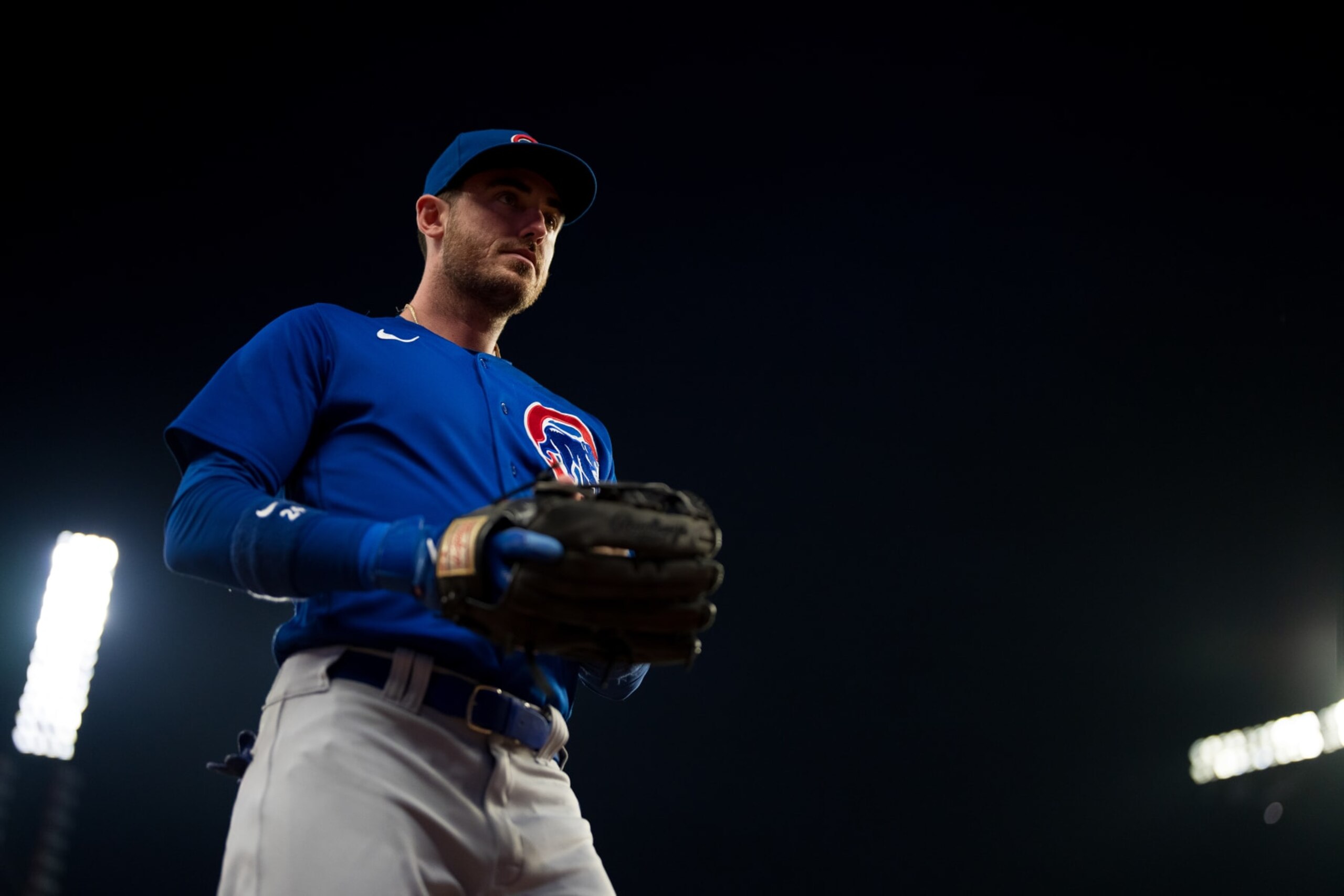 ATLANTA, GA - SEPTEMBER 27: Cody Bellinger #24 of the Chicago Cubs exits the field of play in a game against the Atlanta Braves at Truist Park on September 27, 2023 in Atlanta, Georgia. (Photo by Matt Dirksen/Getty Images) ATLANTA, GA - SEPTEMBER 27: Cody Bellinger #24 of the Chicago Cubs exits the field of play in a game against the Atlanta Braves at Truist Park on September 27, 2023 in Atlanta, Georgia. (Photo by Matt Dirksen/Getty Images)
