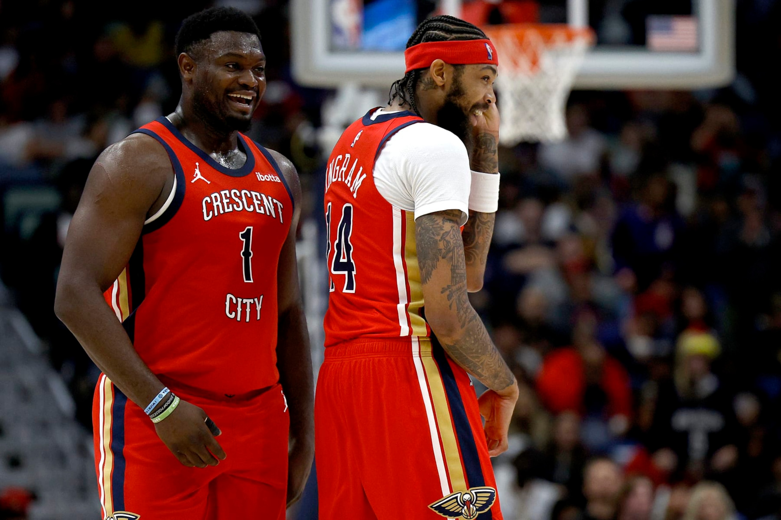 Zion Williamson and Brandon Ingram