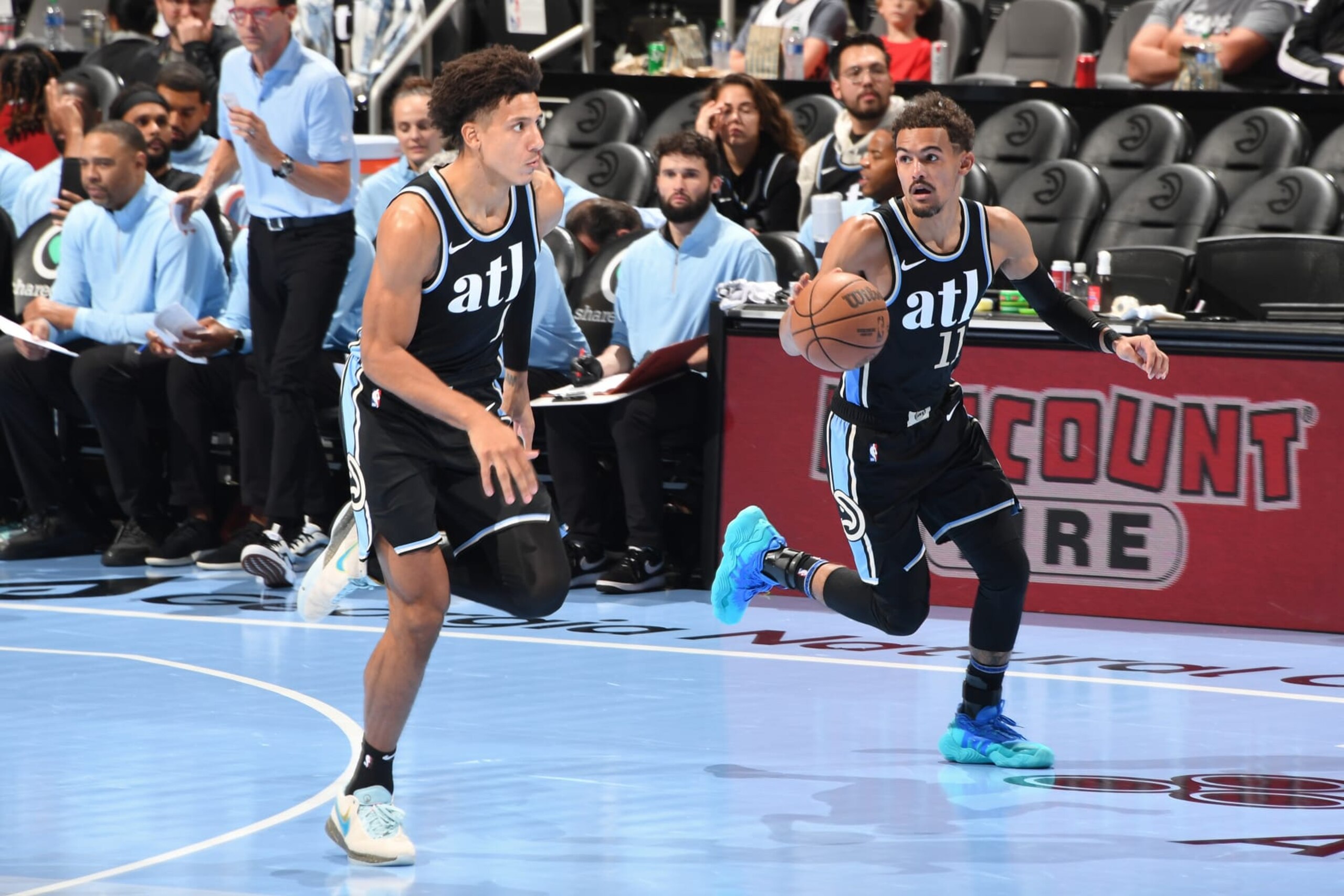 Jalen Johnson and Trae Young