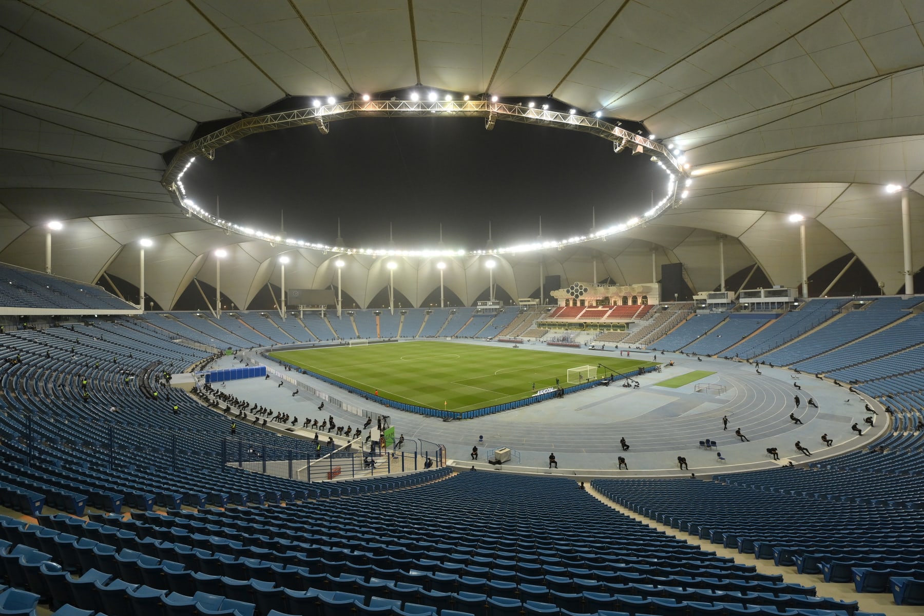 RIYADH, SAUDI ARABIA - NOVEMBER 03: A general vie of King Fahd International Stadium ahead of the Saudi Pro League match between Al-Shabab and Al-Ittihad at Al-Shabab Club Stadium on November 03, 2023 in Riyadh, Saudi Arabia. (Photo by Justin Setterfield/Getty Images)