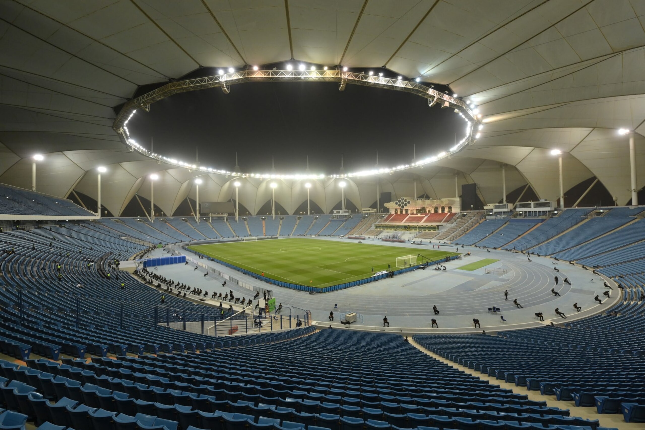 RIYADH, SAUDI ARABIA - NOVEMBER 03: A general vie of King Fahd International Stadium ahead of the Saudi Pro League match between Al-Shabab and Al-Ittihad at Al-Shabab Club Stadium on November 03, 2023 in Riyadh, Saudi Arabia. (Photo by Justin Setterfield/Getty Images)