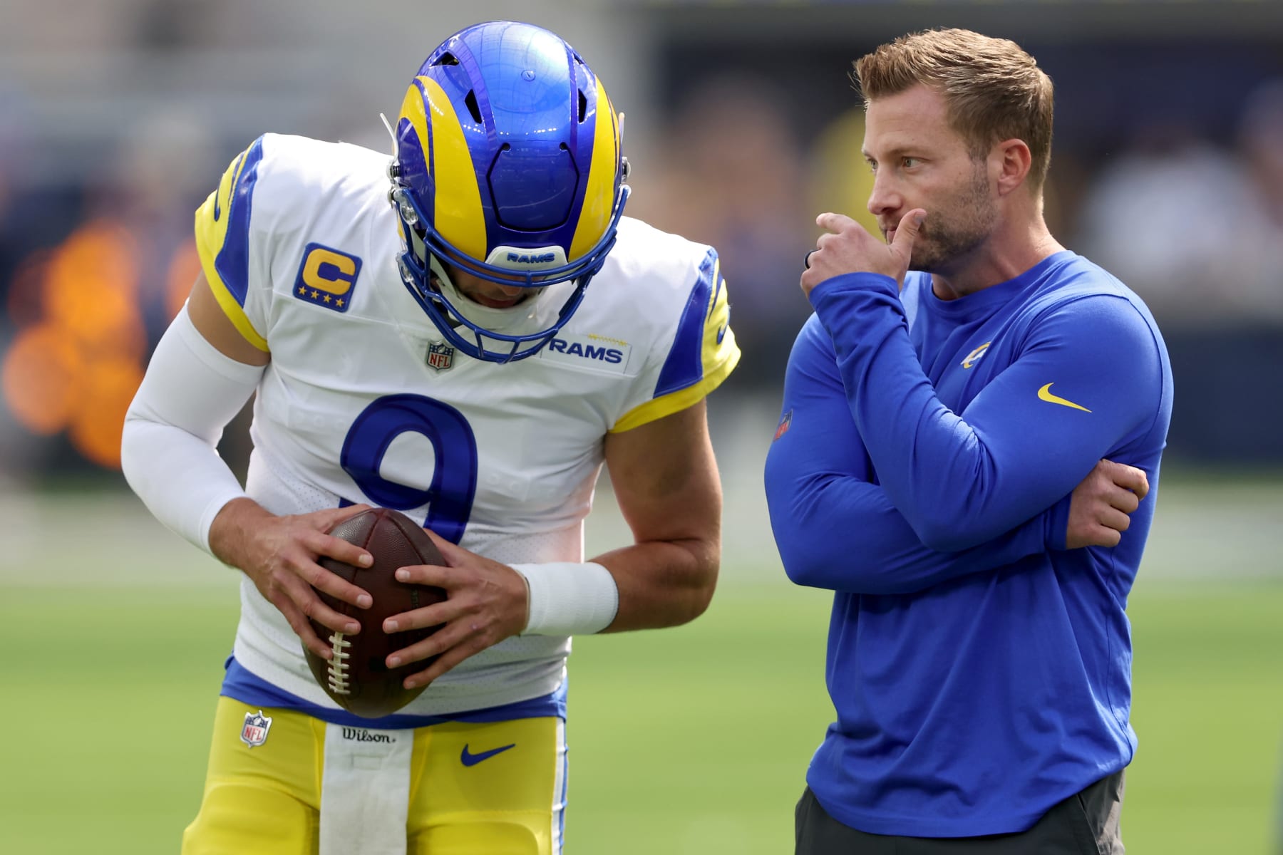 Matthew Stafford and Sean McVay