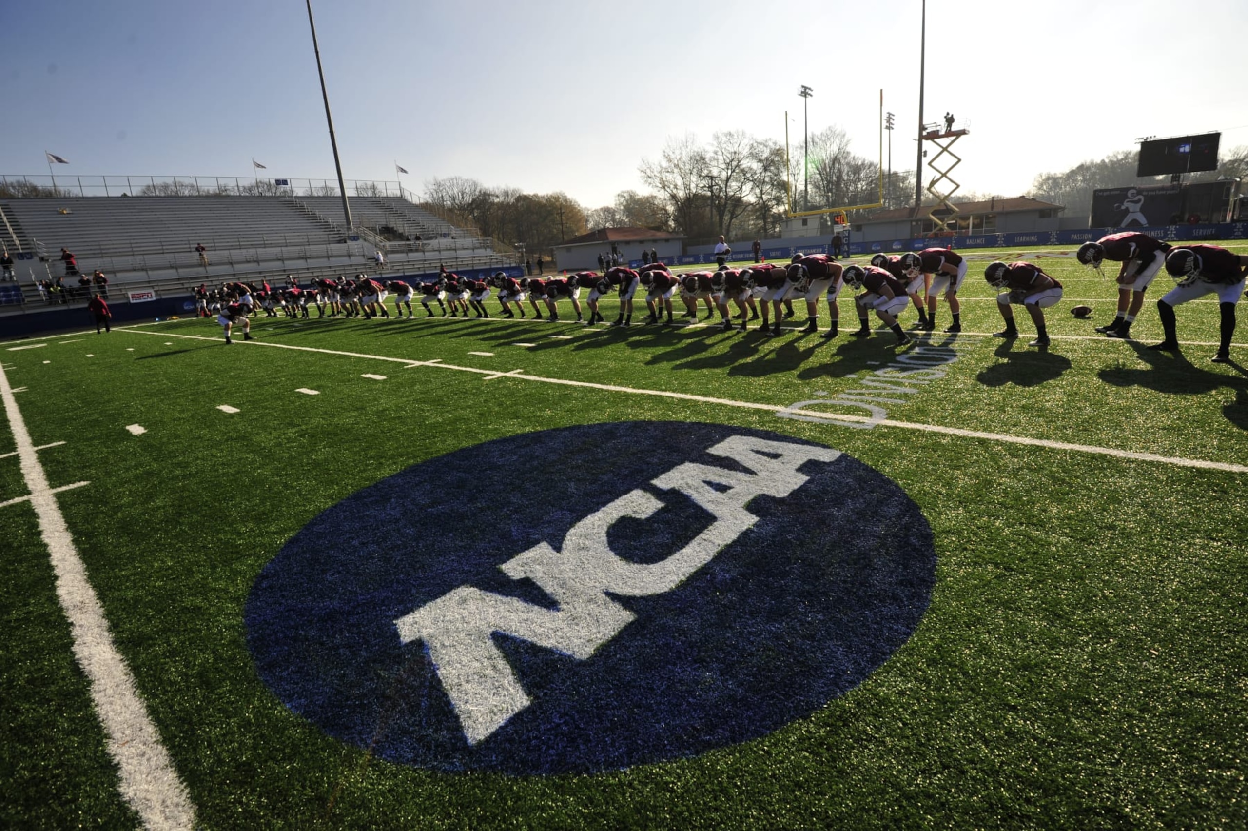 18 DEC 2010: The University of Minnesota Duluth takes on Delta State University during the Division II Football Championship held at Braly Municipal Stadium in Florence, AL.  University of Minnesota Duluth defeated Delta State University 20-17 for the national title.  Grant Halverson/NCAA Photos via Getty Images