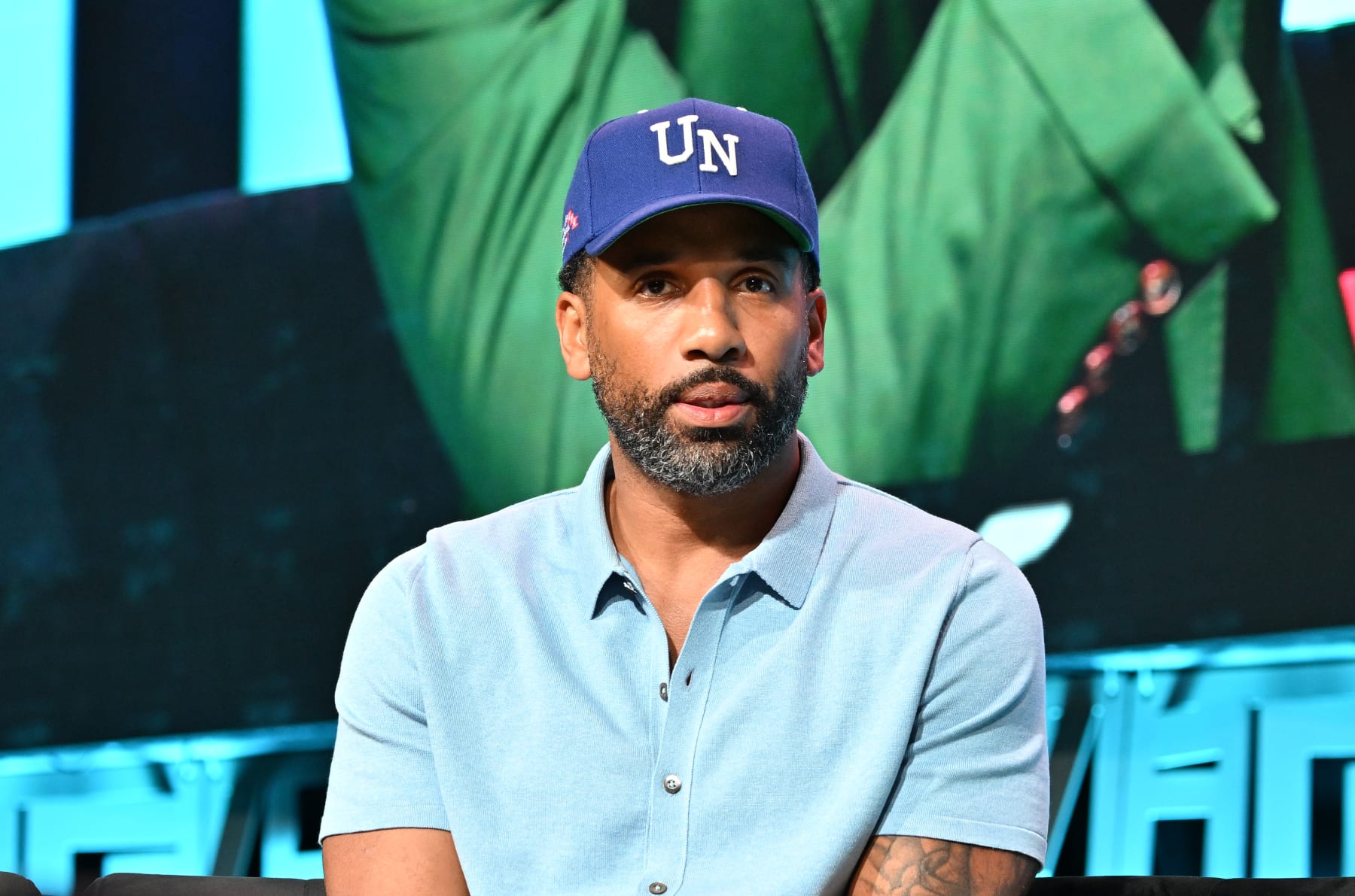 ATLANTA, GEORGIA - AUGUST 26: Maverick Carter speaks onstage during Day 1 of 2023 Invest Fest at Georgia World Congress Center on August 26, 2023 in Atlanta, Georgia. (Photo by Paras Griffin/Getty Images)