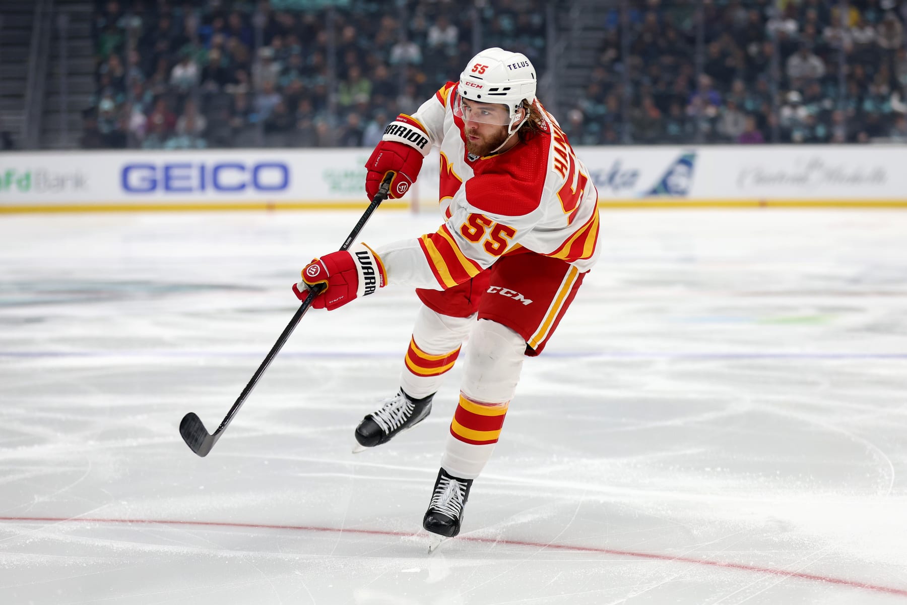 Calgary Flames defenseman Noah Hanifin.