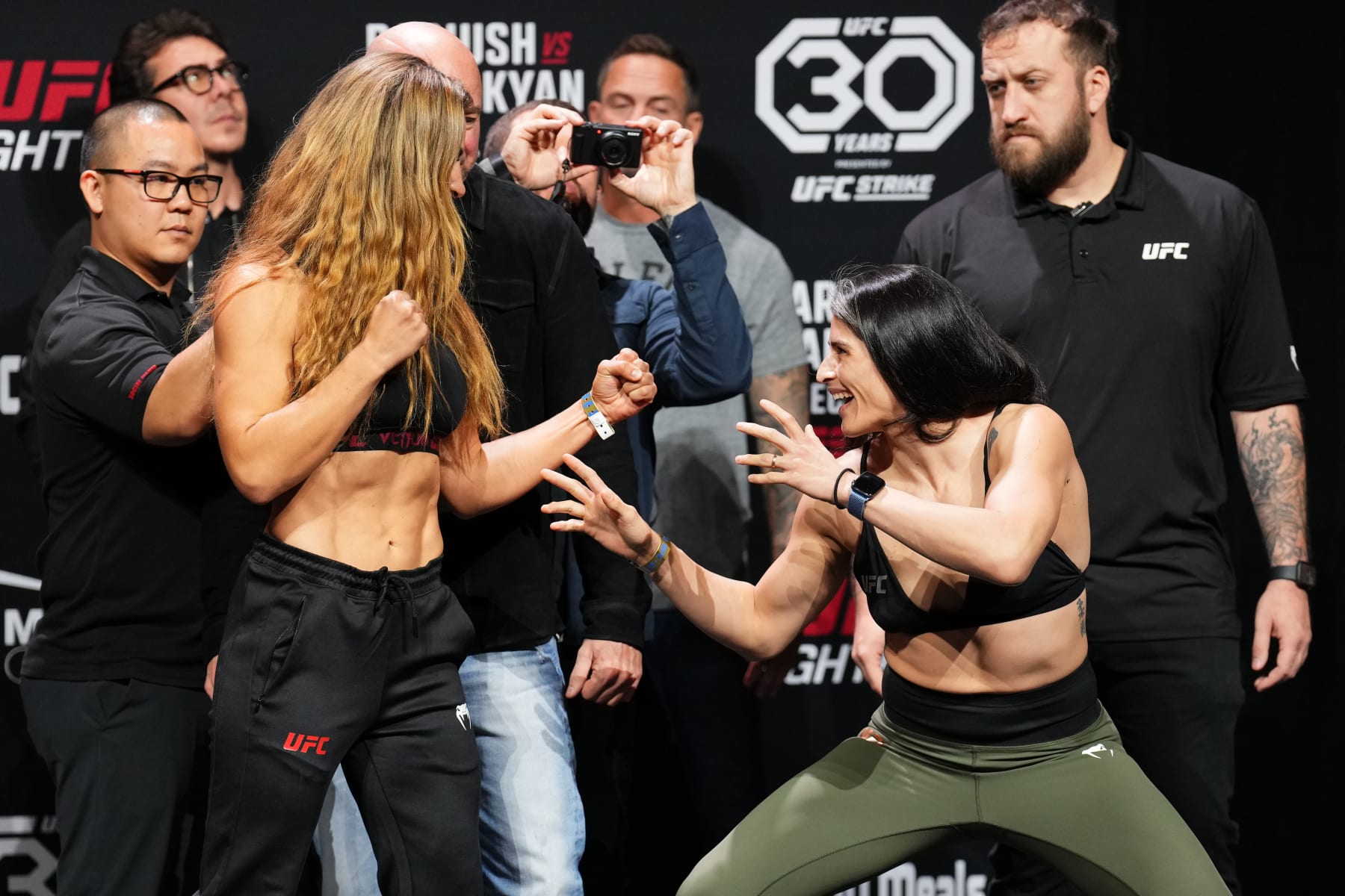 Miesha Tate (left) and Julia Avila (right) headline the prelims
