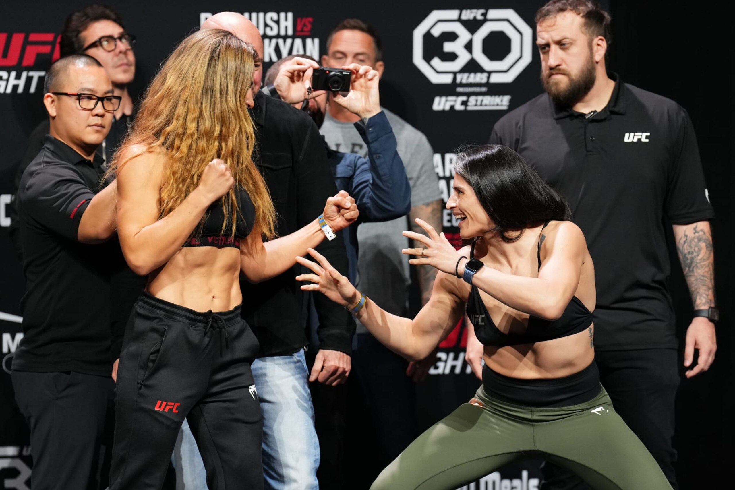 Miesha Tate (left) and Julia Avila (right) headline the prelims