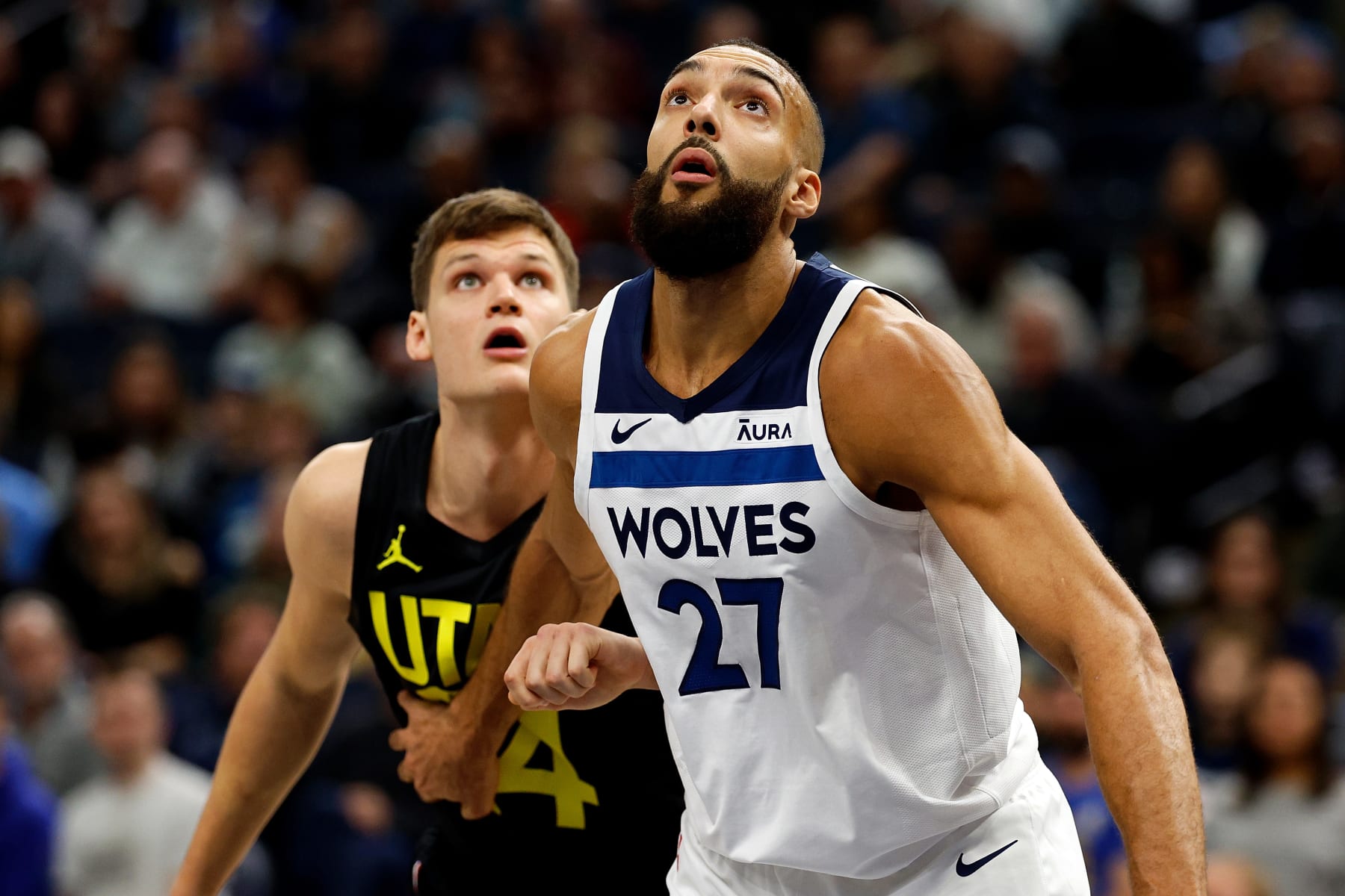 Walker Kessler and Rudy Gobert