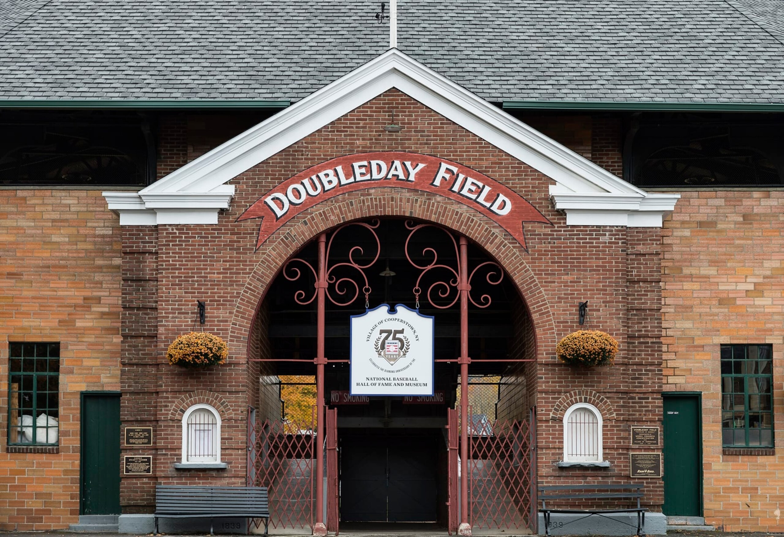 COOPERSTOWN, NEW YORK, UNITED STATES - 2014/10/19: Doubleday Field baseball park. (Photo by John Greim/LightRocket via Getty Images) COOPERSTOWN, NEW YORK, UNITED STATES - 2014/10/19: Doubleday Field baseball park. (Photo by John Greim/LightRocket via Getty Images)