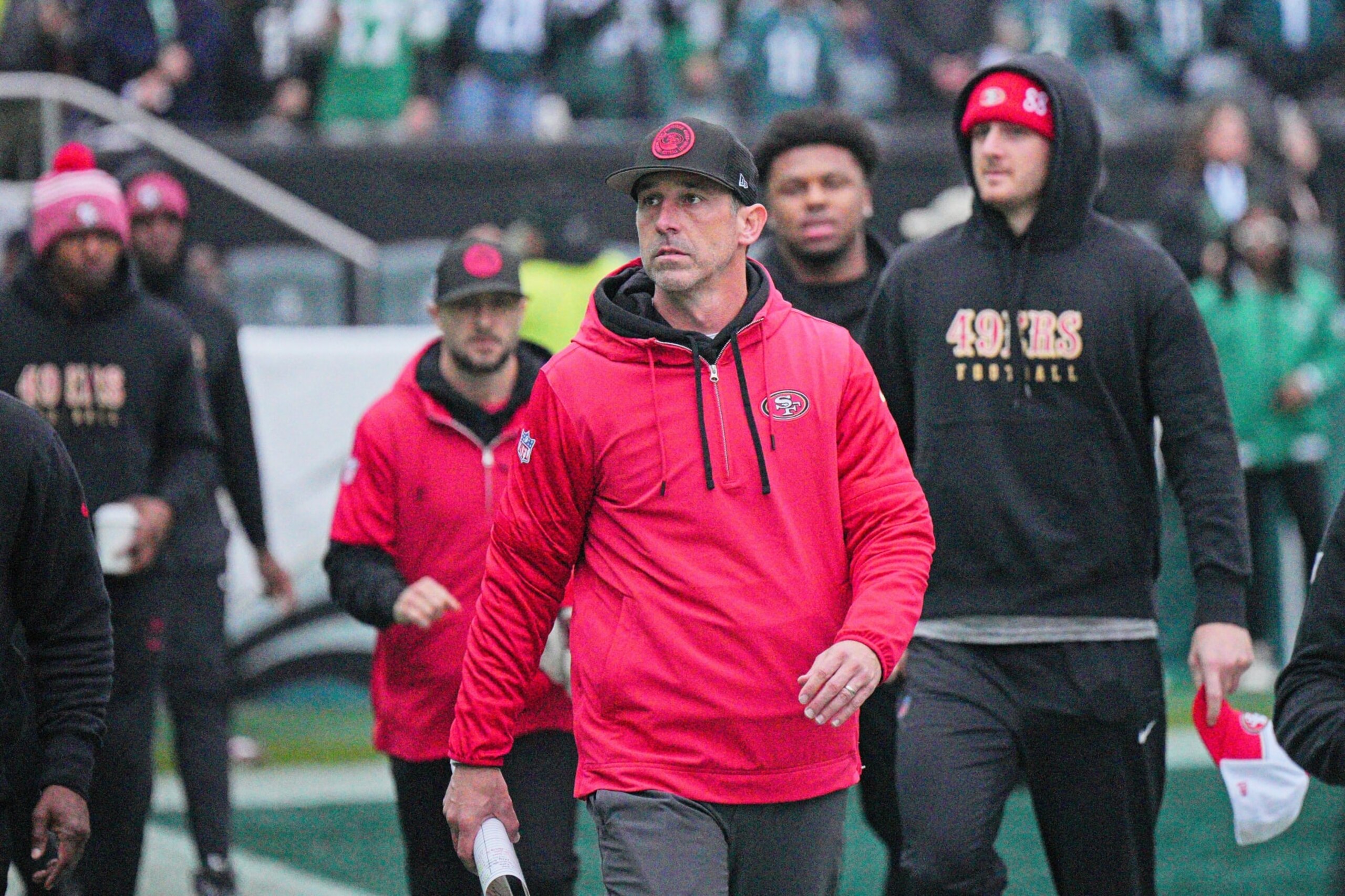 Niners head coach Kyle Shanahan