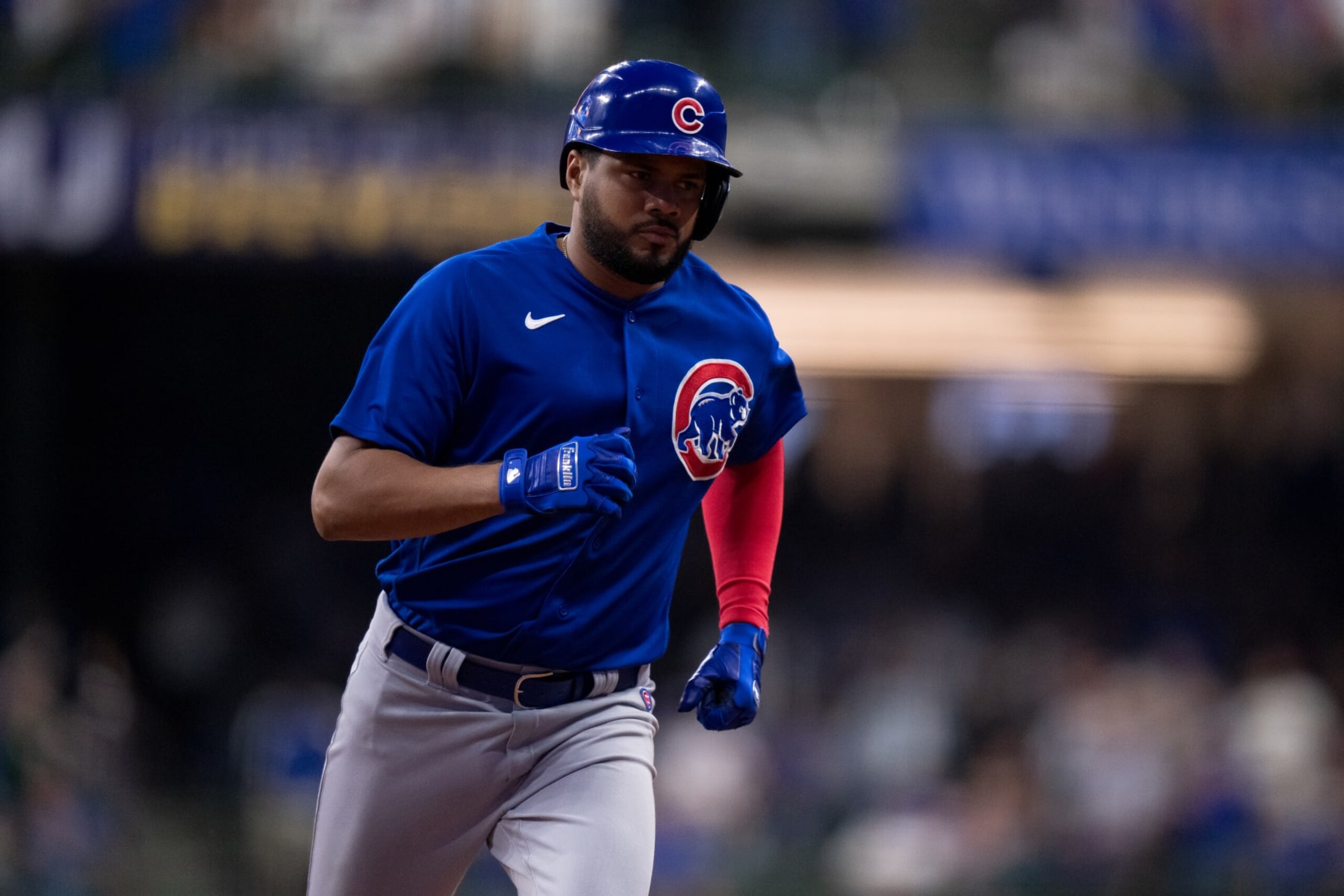 MILWAUKEE, WI - SEPTEMBER 29: Jeimer Candelario #9 of the Chicago Cubs rounds the bases in a game against the Milwaukee Brewers at American Family Field on September 29, 2023 in Milwaukee, Wisconsin. (Photo by Matt Dirksen/Getty Images) MILWAUKEE, WI - SEPTEMBER 29: Jeimer Candelario #9 of the Chicago Cubs rounds the bases in a game against the Milwaukee Brewers at American Family Field on September 29, 2023 in Milwaukee, Wisconsin. (Photo by Matt Dirksen/Getty Images)