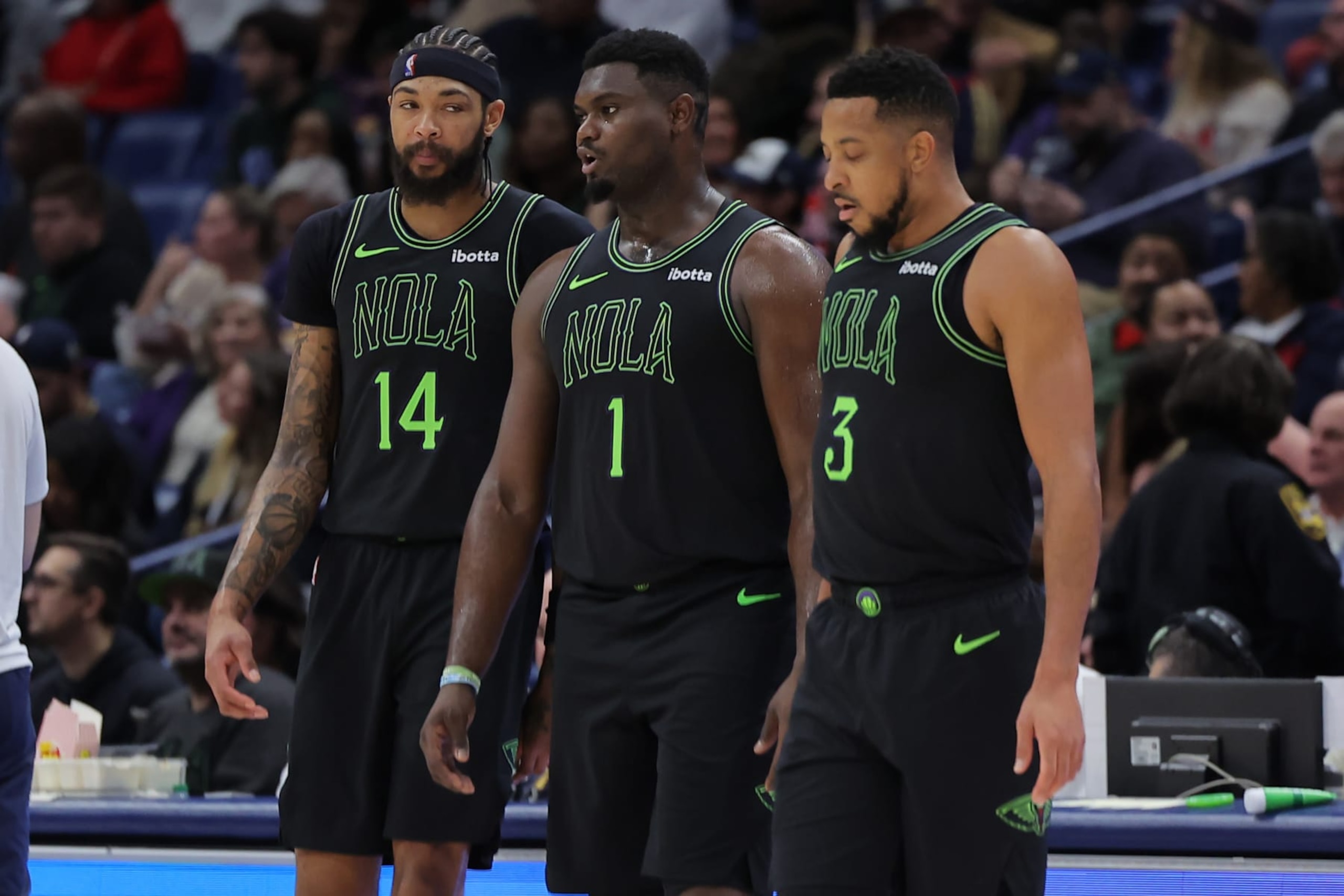 Brandon Ingram, CJ McCollum and Zion Williamson