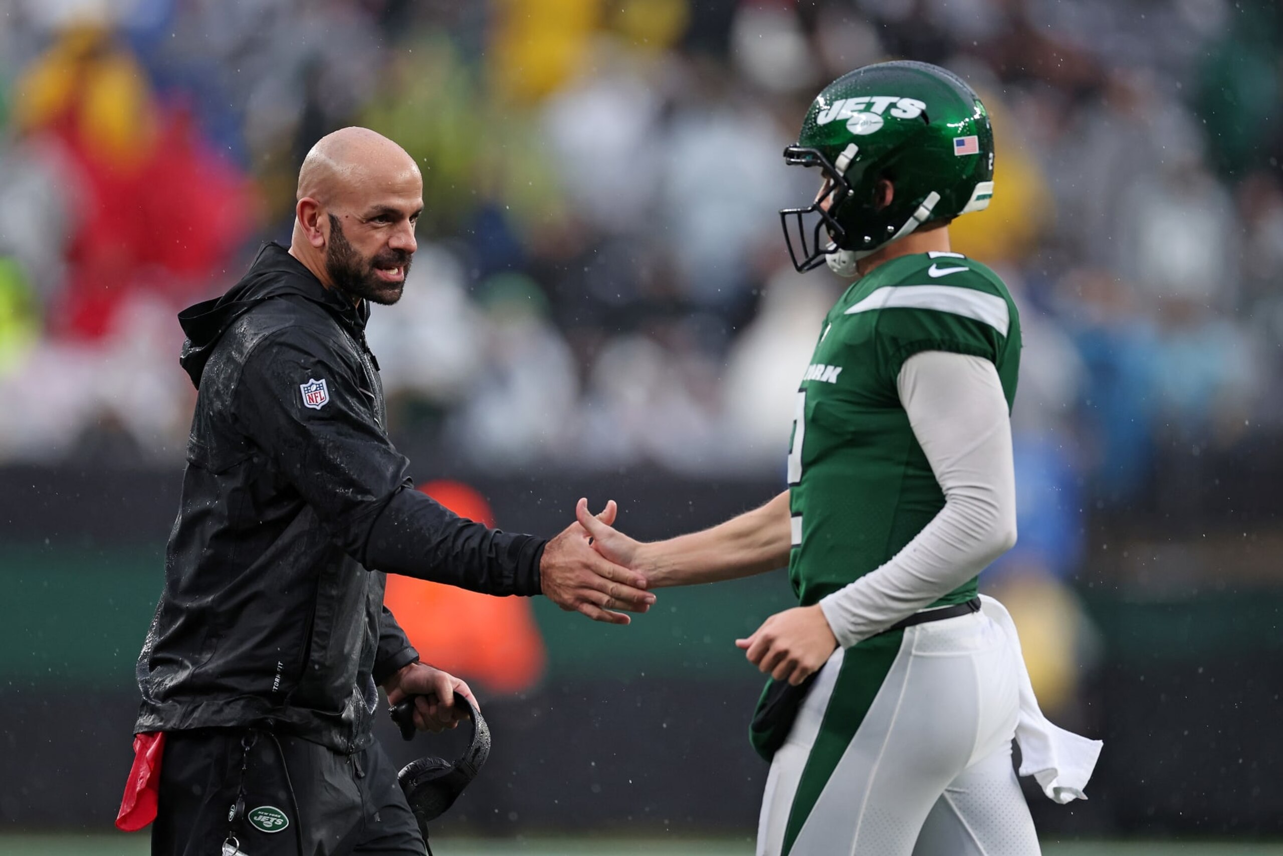 Jets head coach Robert Saleh and QB Zach Wilson Jets head coach Robert Saleh and QB Zach Wilson