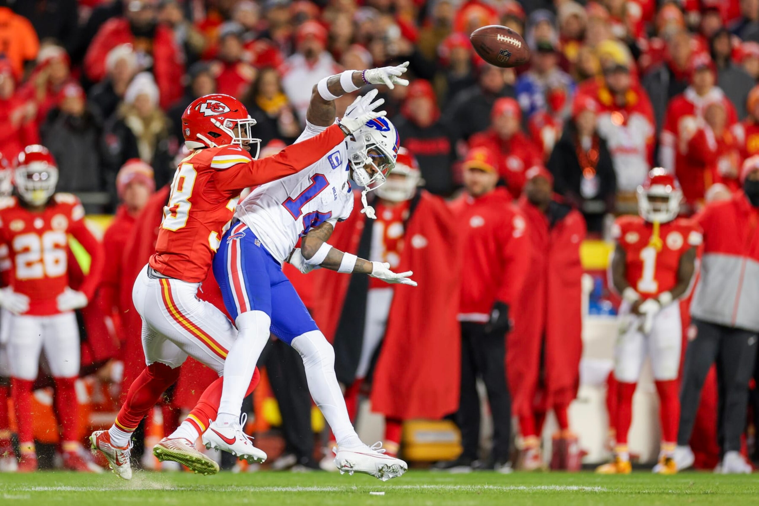 Chiefs CB L'Jarius Sneed breaks up a pass intended for Bills WR Stefon Diggs Chiefs CB L'Jarius Sneed breaks up a pass intended for Bills WR Stefon Diggs
