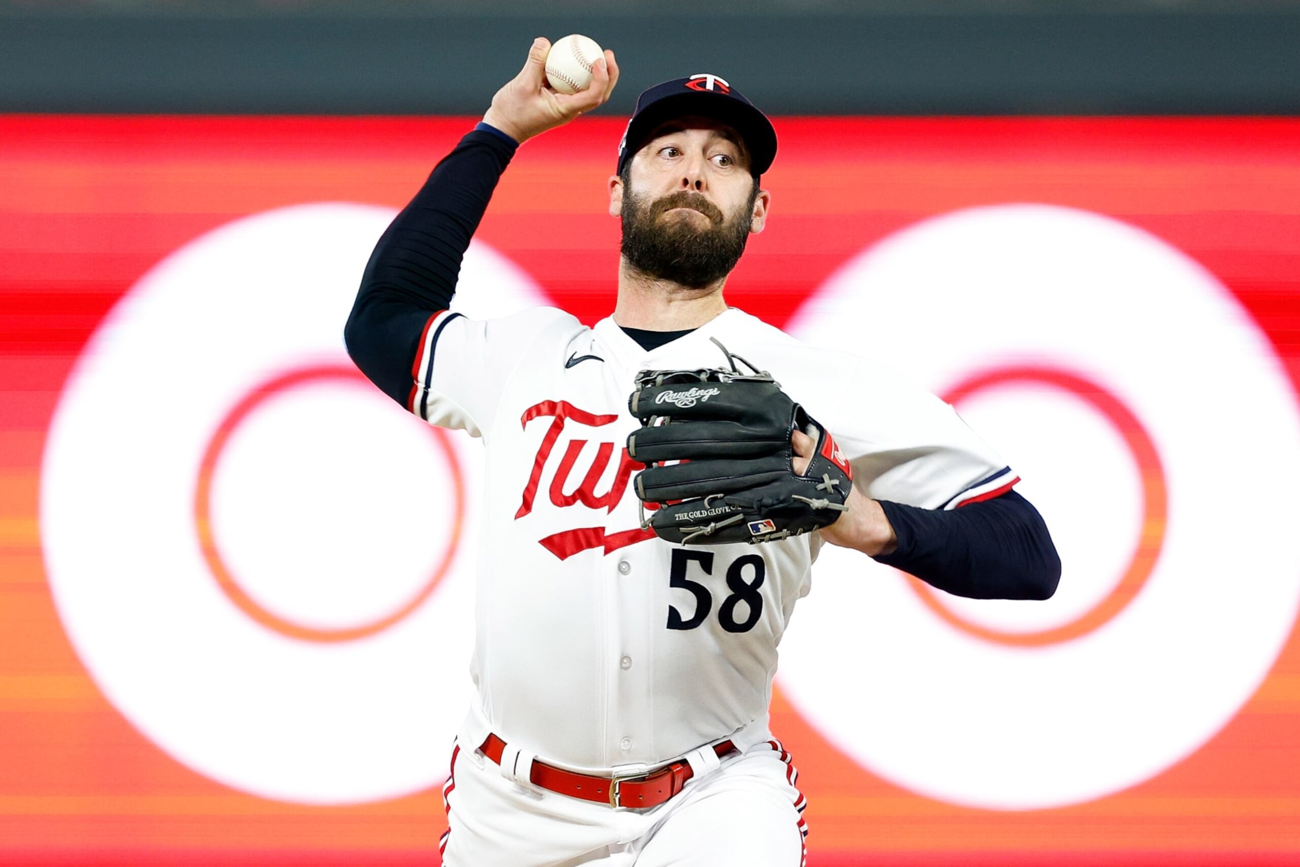 MINNEAPOLIS, MINNESOTA - SEPTEMBER 11: Dylan Floro #58 of the Minnesota Twins delivers a pitch against the Tampa Bay Rays in the fifth inning at Target Field on September 11, 2023 in Minneapolis, Minnesota. The Rays defeated the Twins 7-4. (Photo by David Berding/Getty Images) MINNEAPOLIS, MINNESOTA - SEPTEMBER 11: Dylan Floro #58 of the Minnesota Twins delivers a pitch against the Tampa Bay Rays in the fifth inning at Target Field on September 11, 2023 in Minneapolis, Minnesota. The Rays defeated the Twins 7-4. (Photo by David Berding/Getty Images)