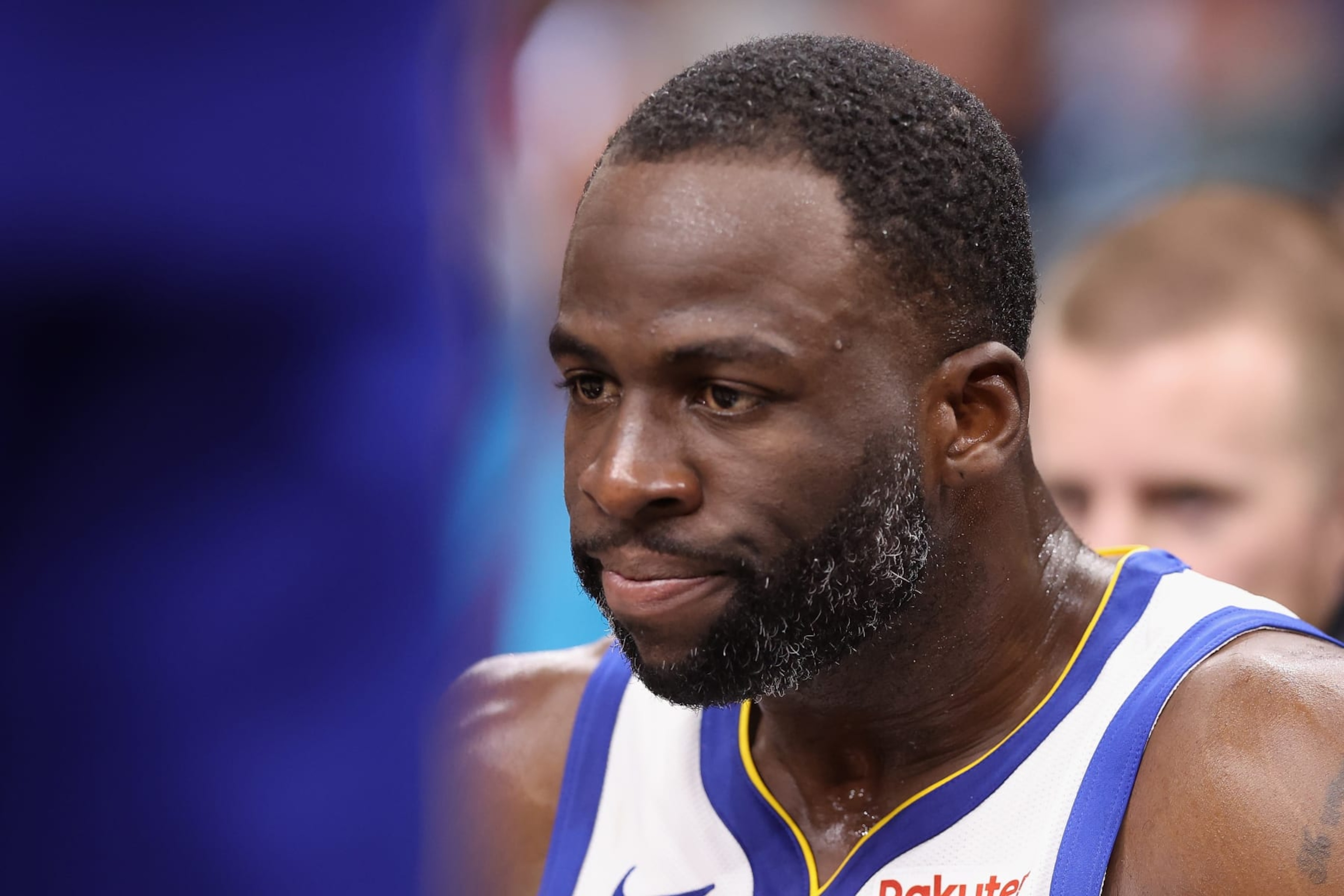 PHOENIX, ARIZONA - DECEMBER 12: Draymond Green #23 of the Golden State Warriors reacts after being ejected for a flagrant foul during the second half of the NBA game against the Phoenix Suns at Footprint Center on December 12, 2023 in Phoenix, Arizona. The Suns defeated the Warriors 119-116. NOTE TO USER: User expressly acknowledges and agrees that, by downloading and or using this photograph, User is consenting to the terms and conditions of the Getty Images License Agreement. (Photo by Christian Petersen/Getty Images) PHOENIX, ARIZONA - DECEMBER 12: Draymond Green #23 of the Golden State Warriors reacts after being ejected for a flagrant foul during the second half of the NBA game against the Phoenix Suns at Footprint Center on December 12, 2023 in Phoenix, Arizona. The Suns defeated the Warriors 119-116. NOTE TO USER: User expressly acknowledges and agrees that, by downloading and or using this photograph, User is consenting to the terms and conditions of the Getty Images License Agreement. (Photo by Christian Petersen/Getty Images)