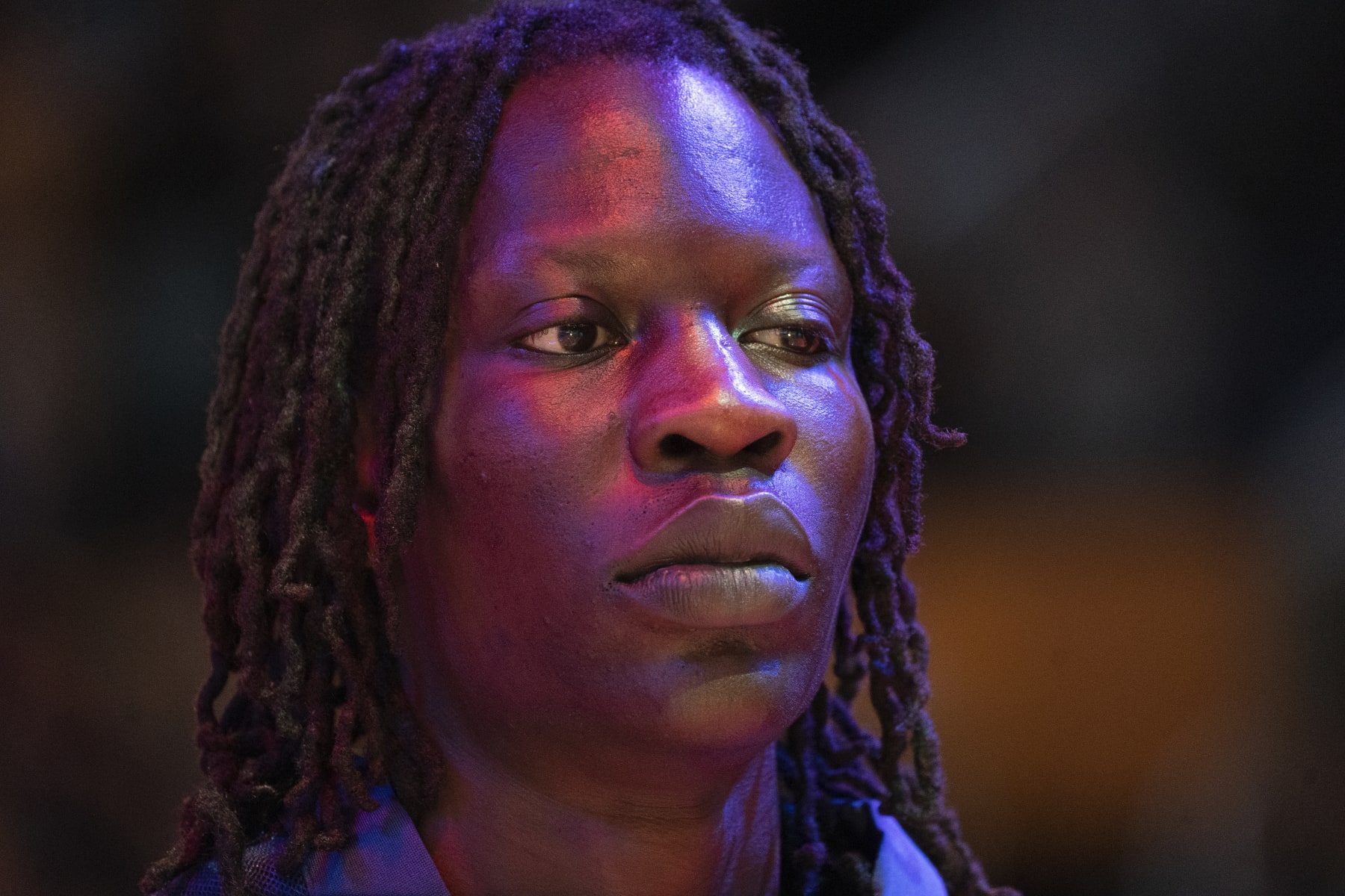 LOS ANGELES, CA - DECEMBER 5: Bol Bol #11 of the Phoenix Suns stands for the National Anthem before the game against the Los Angeles Lakers during the quarterfinals of the In-Season Tournament on December 5, 2023 at Crypto.Com Arena in Los Angeles, California. NOTE TO USER: User expressly acknowledges and agrees that, by downloading and/or using this Photograph, user is consenting to the terms and conditions of the Getty Images License Agreement. Mandatory Copyright Notice: Copyright 2023 NBAE (Photo by Tyler Ross/NBAE via Getty Images)