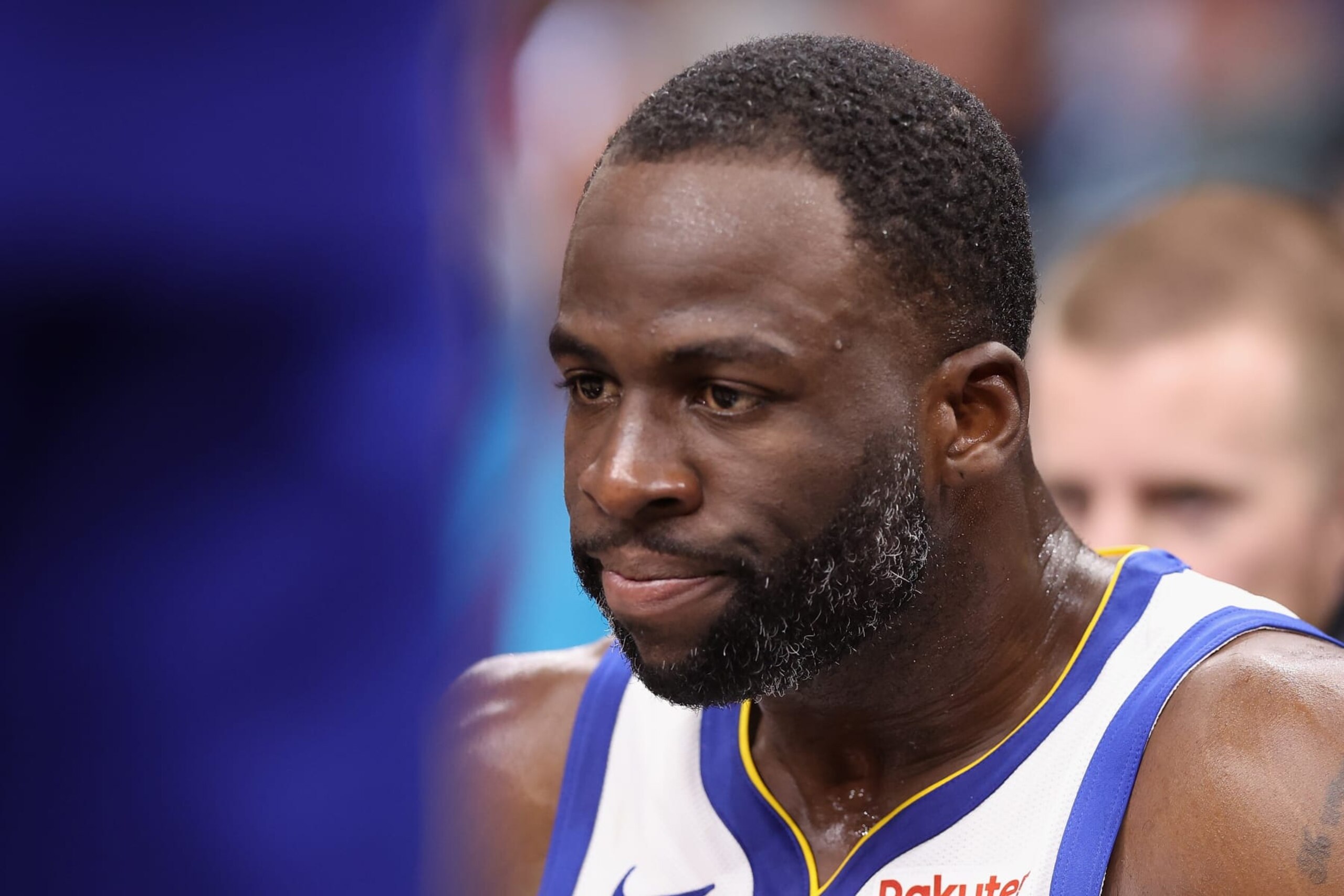 PHOENIX, ARIZONA - DECEMBER 12: Draymond Green #23 of the Golden State Warriors reacts after being ejected for a flagrant foul during the second half of the NBA game against the Phoenix Suns at Footprint Center on December 12, 2023 in Phoenix, Arizona. The Suns defeated the Warriors 119-116. NOTE TO USER: User expressly acknowledges and agrees that, by downloading and or using this photograph, User is consenting to the terms and conditions of the Getty Images License Agreement. (Photo by Christian Petersen/Getty Images) PHOENIX, ARIZONA - DECEMBER 12: Draymond Green #23 of the Golden State Warriors reacts after being ejected for a flagrant foul during the second half of the NBA game against the Phoenix Suns at Footprint Center on December 12, 2023 in Phoenix, Arizona. The Suns defeated the Warriors 119-116. NOTE TO USER: User expressly acknowledges and agrees that, by downloading and or using this photograph, User is consenting to the terms and conditions of the Getty Images License Agreement. (Photo by Christian Petersen/Getty Images)
