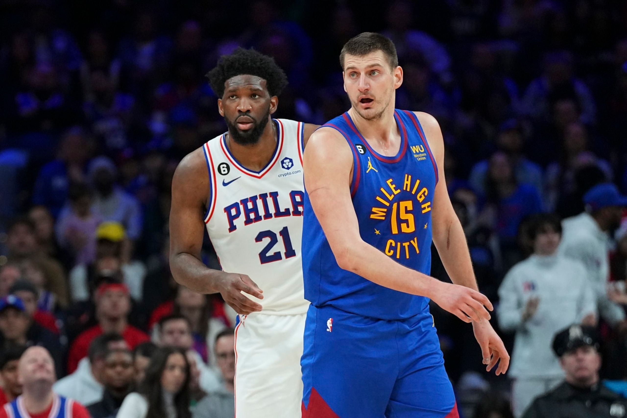 Joel Embiid and Nikola Jokic Joel Embiid and Nikola Jokic