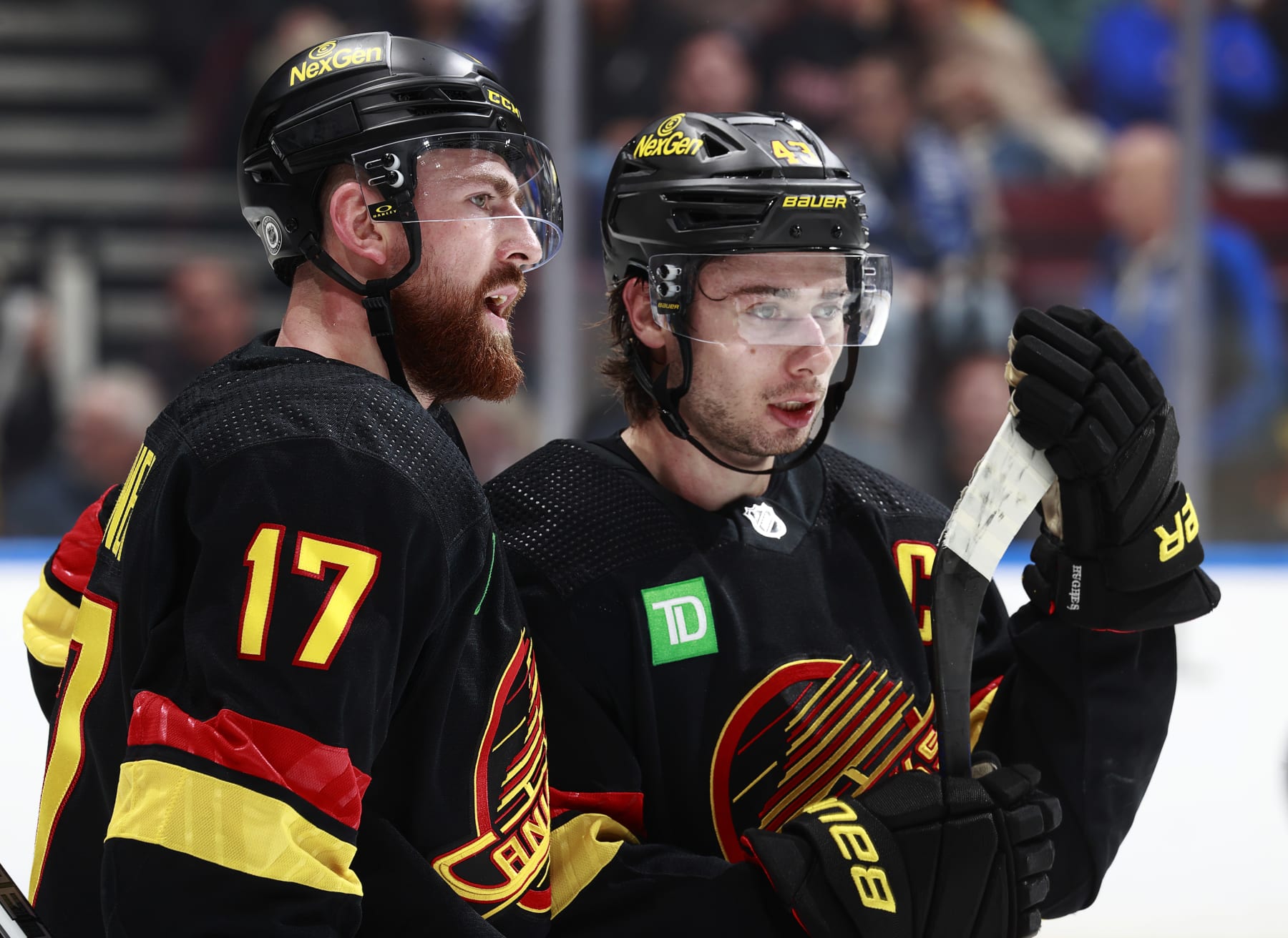 Filip Hronek and Quinn Hughes