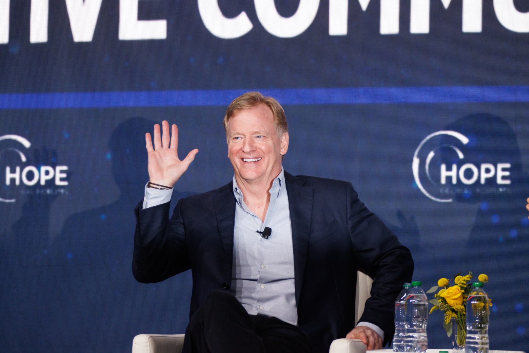Roger Goodell, commissioner of the National Football League (NFL), at the Hope Global Forums annual meeting in Atlanta, Georgia, US, on Tuesday, Dec. 12, 2023. The meeting includes over 5,200 delegates representing 40 countries aiming to reimagine the global economy so the benefits and opportunities of free enterprise are extended to everyone. Photographer: Dustin Chambers/Bloomberg via Getty Images