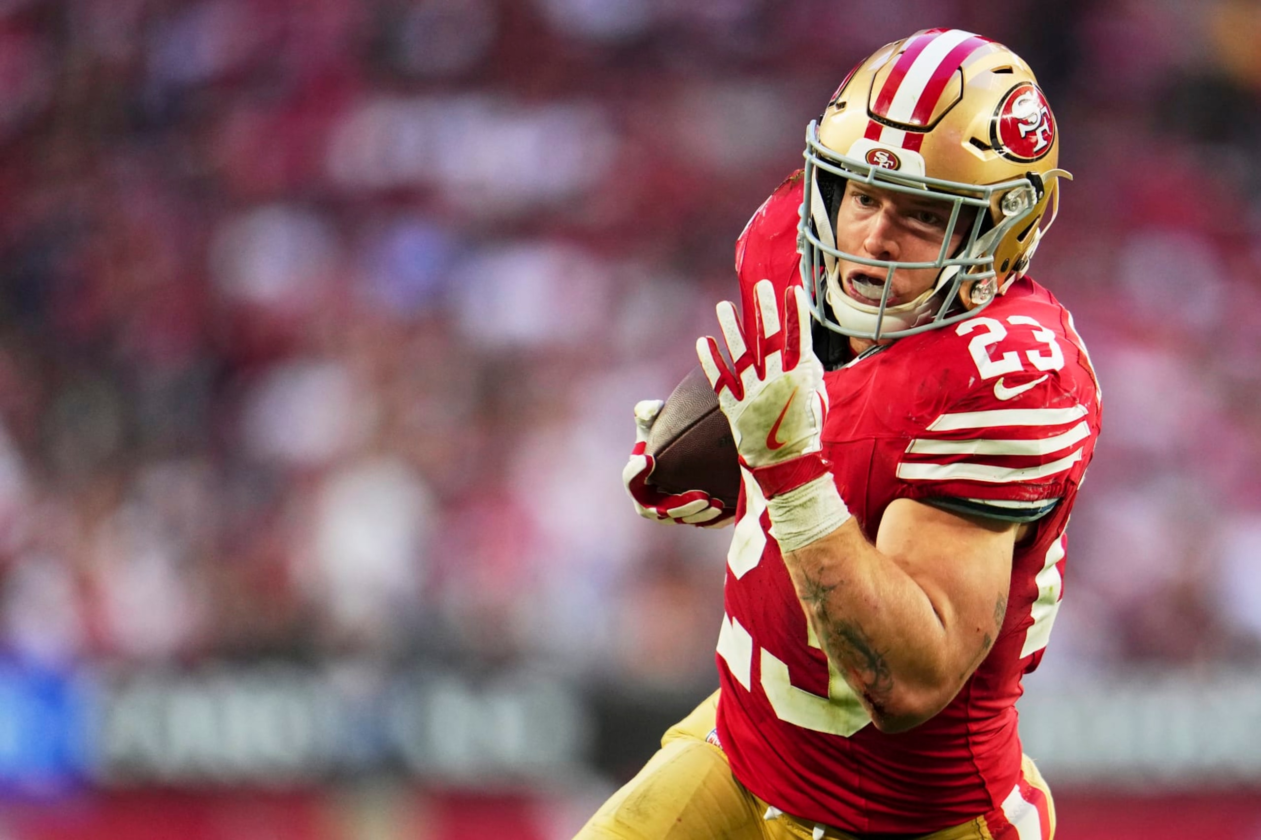 49ers RB Christian McCaffrey 49ers RB Christian McCaffrey