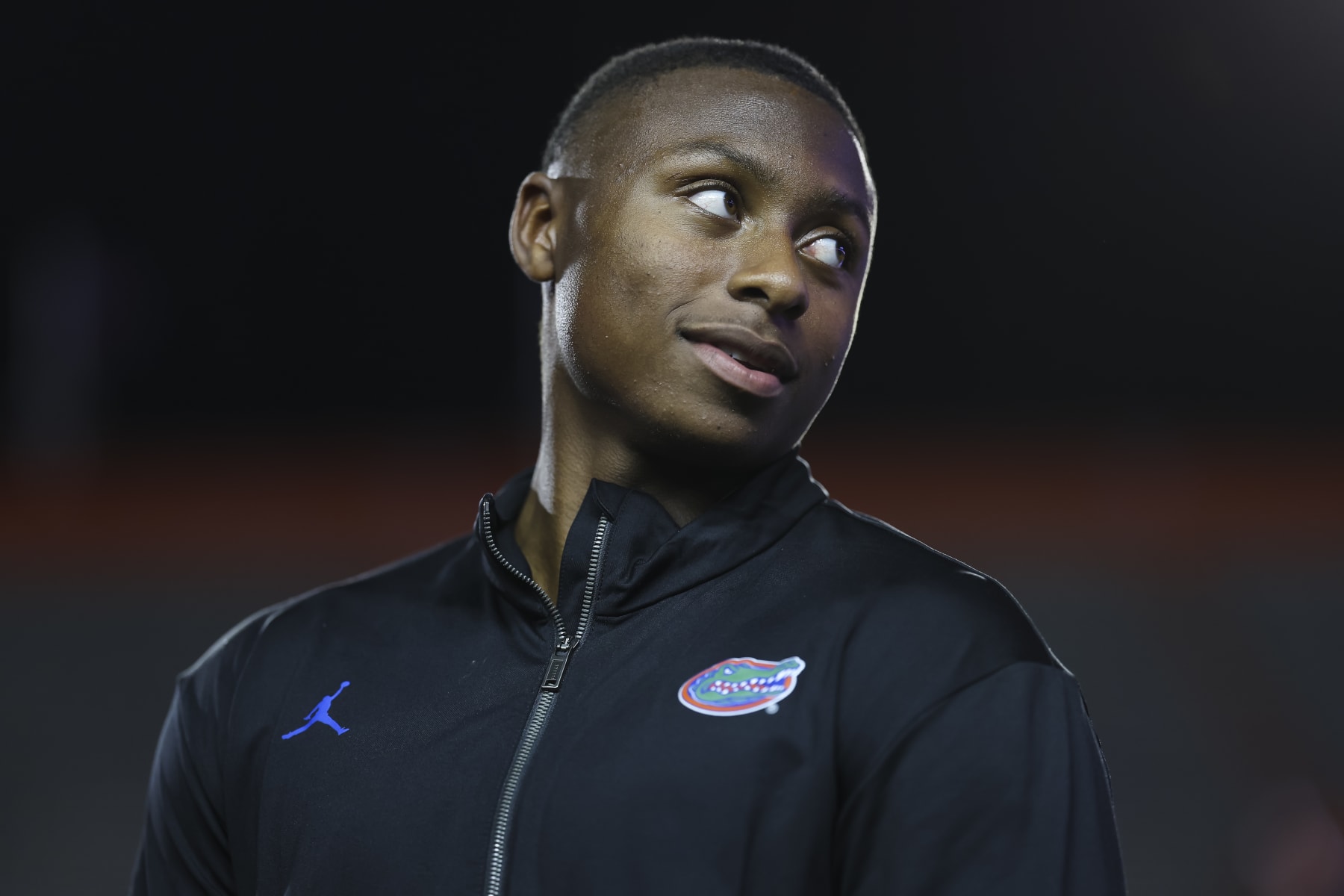 GAINESVILLE, FLORIDA - APRIL 13: Florida Gators commit DJ Lagway looks on after the Florida Gators spring football game at Ben Hill Griffin Stadium on April 13, 2023 in Gainesville, Florida. (Photo by James Gilbert/Getty Images)