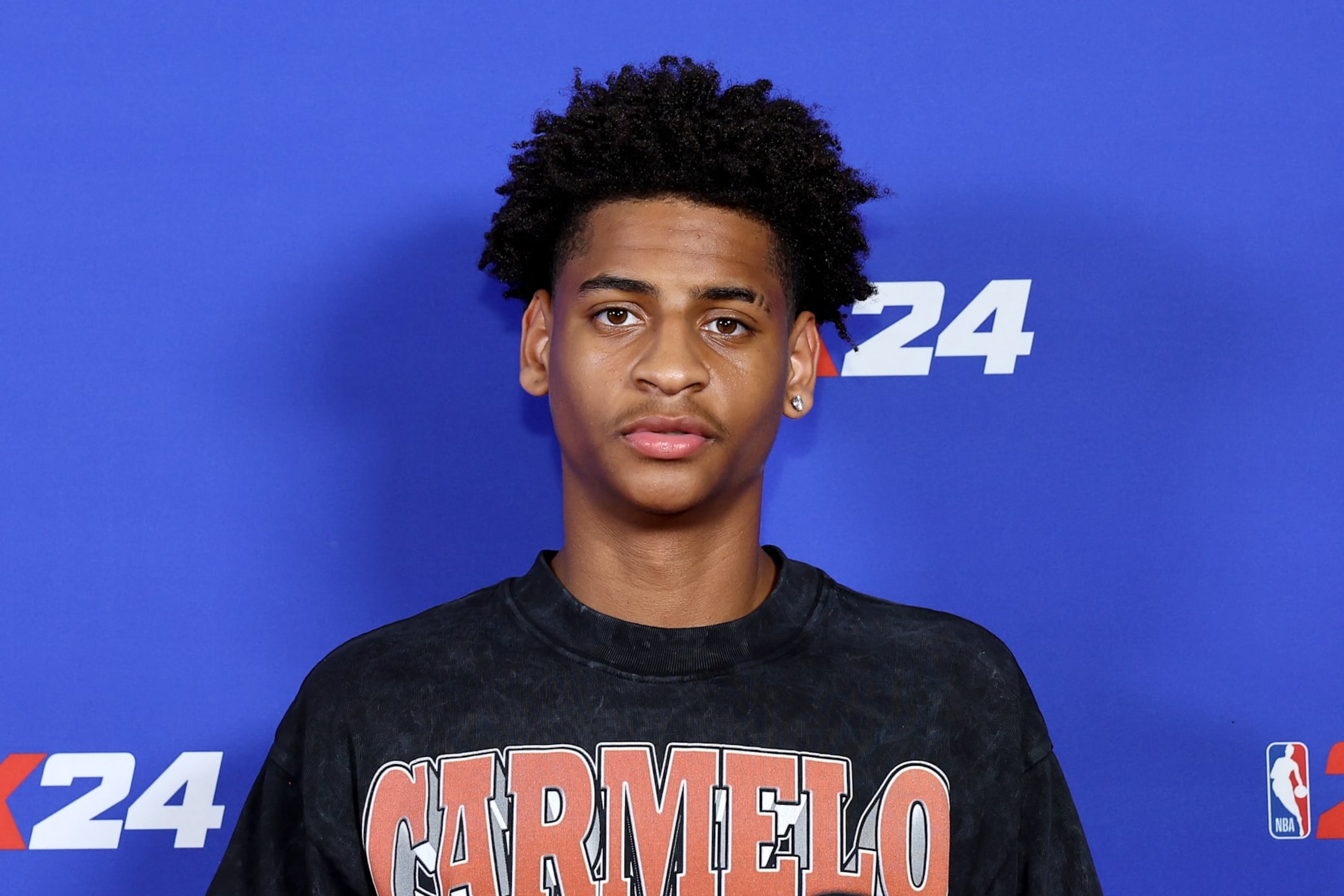 BROOKLYN, NEW YORK - SEPTEMBER 06: Kiyan Anthony attends a NBA 2K24 Launch Event on September 06, 2023 in Brooklyn, New York. (Photo by Arturo Holmes/Getty Images for NBA 2K24 )