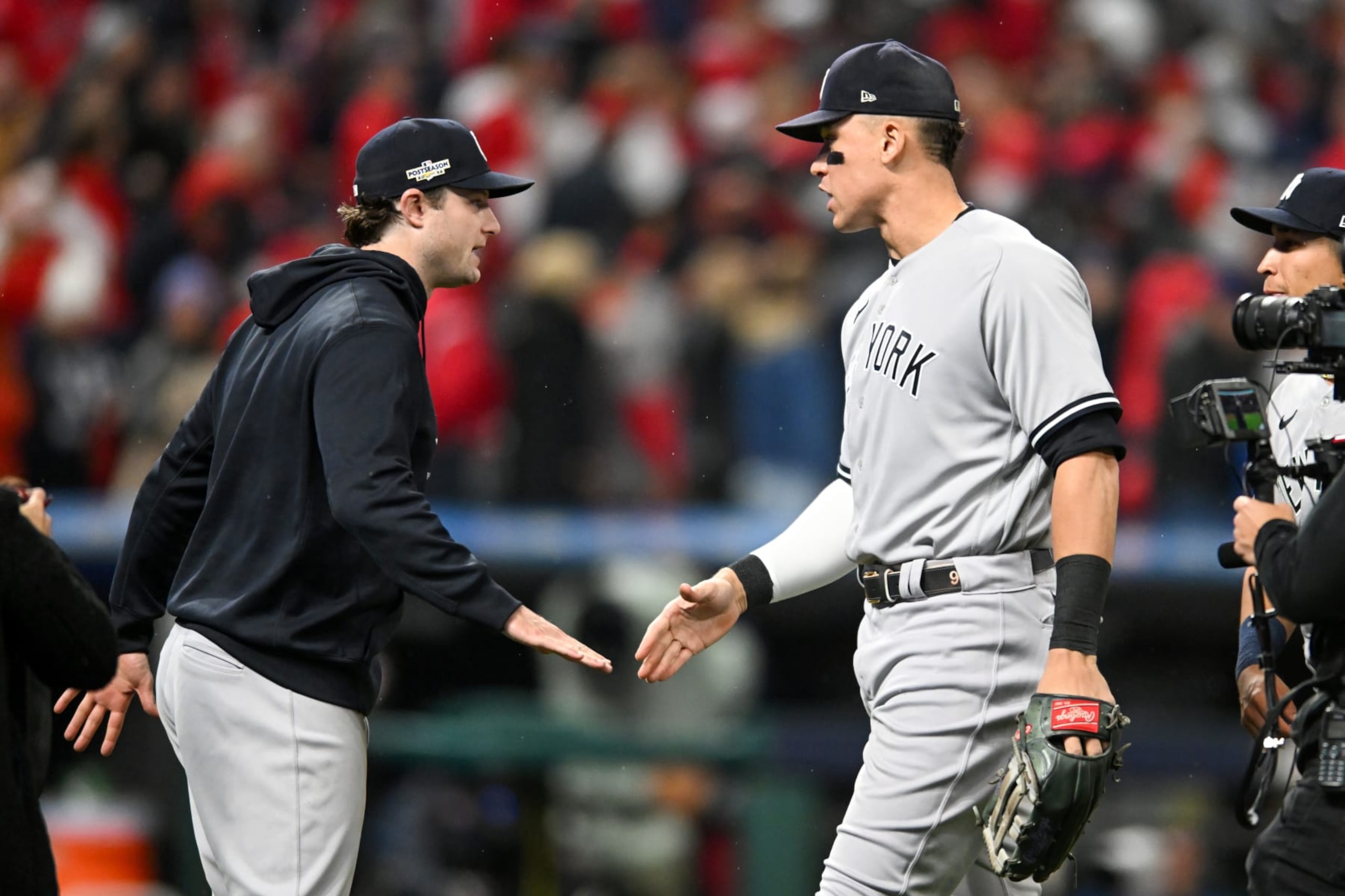 Gerrit Cole (L) and Aaron Judge (R)