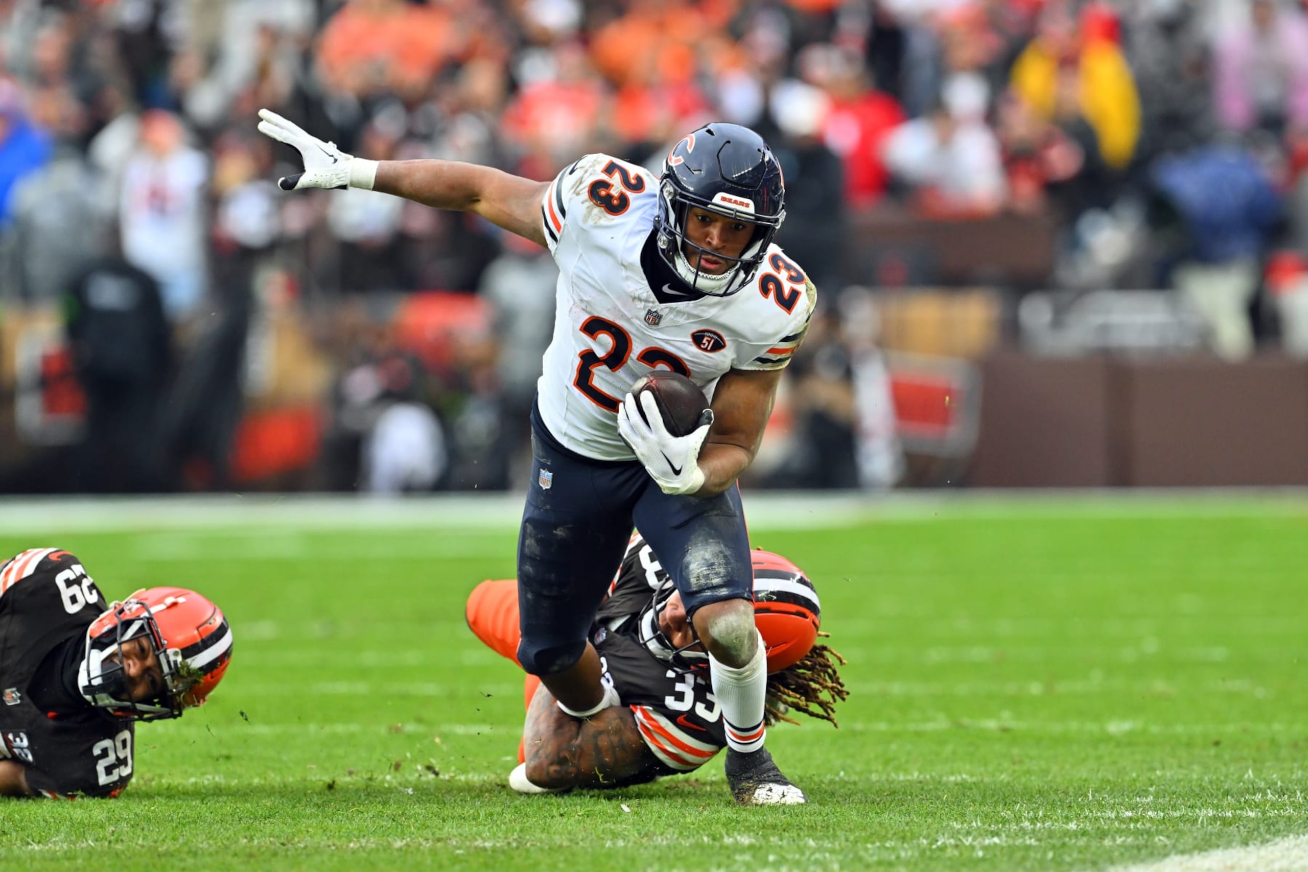 Bears RB Roschon Johnson Bears RB Roschon Johnson